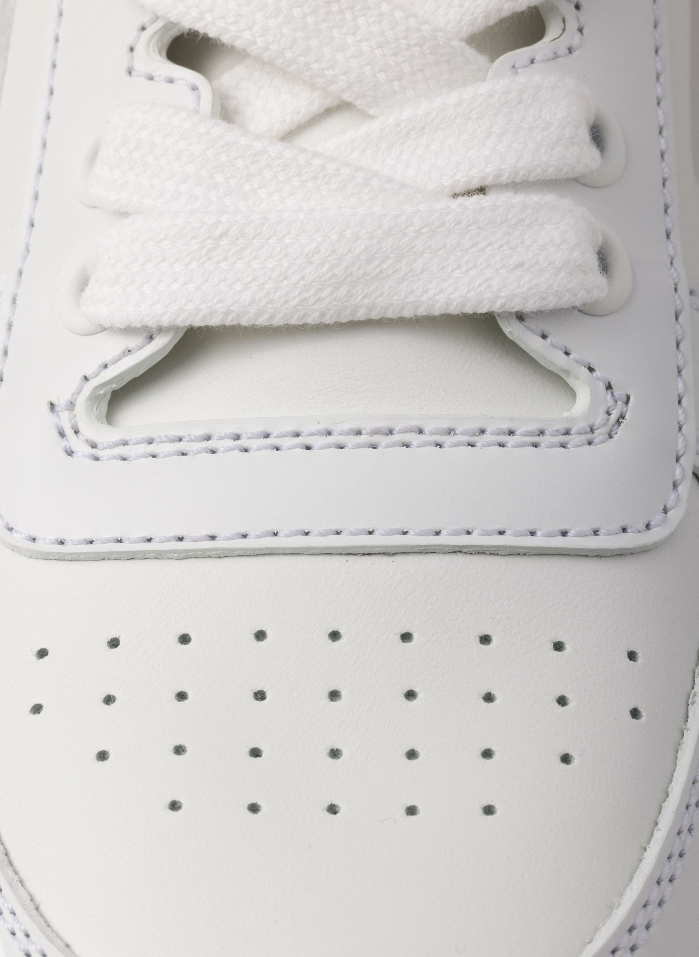 Sneakers downtown bold en cuir PRADA Blanc