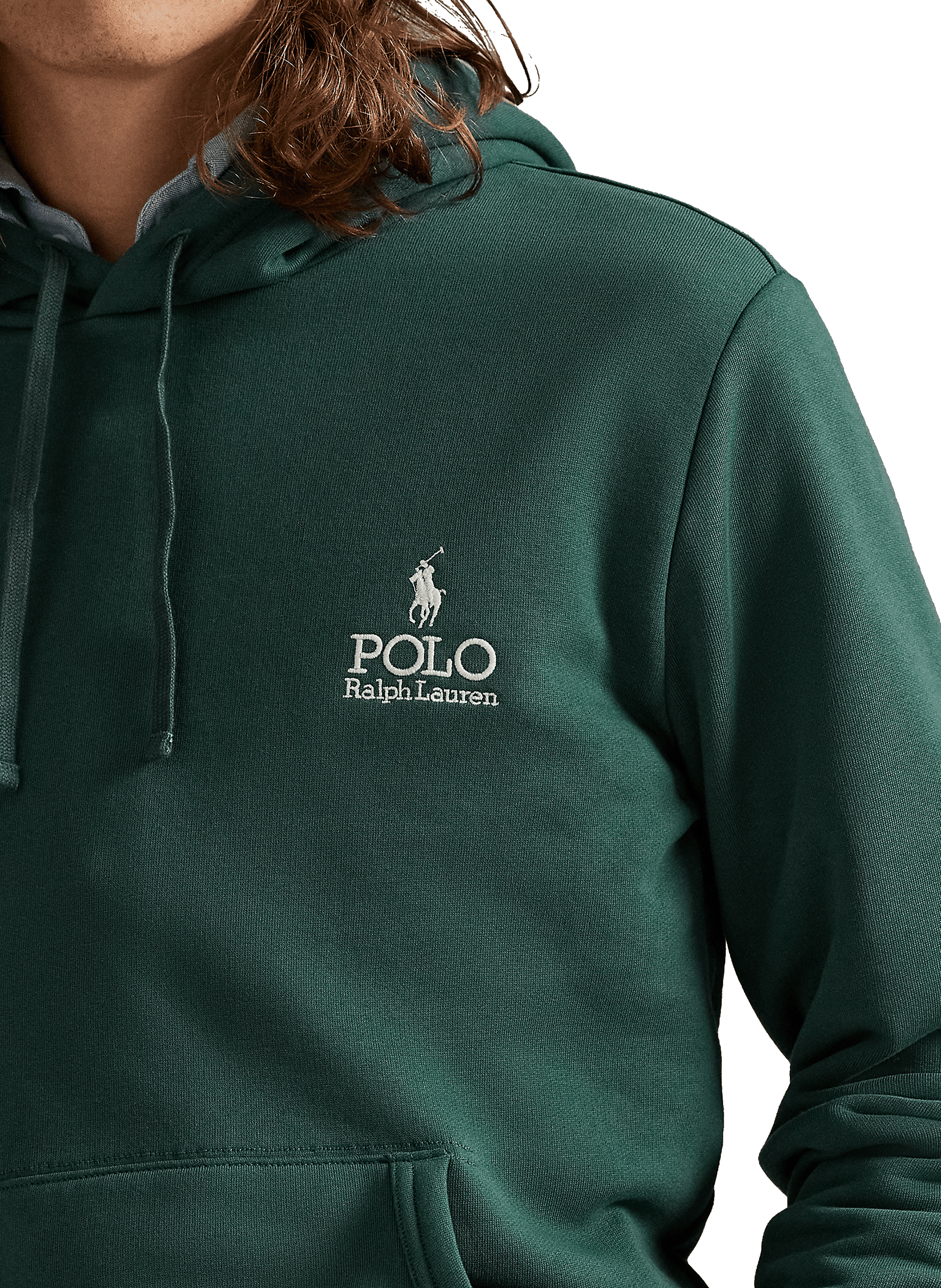Sweat à capuche en coton mélangé POLO RALPH LAUREN Vert