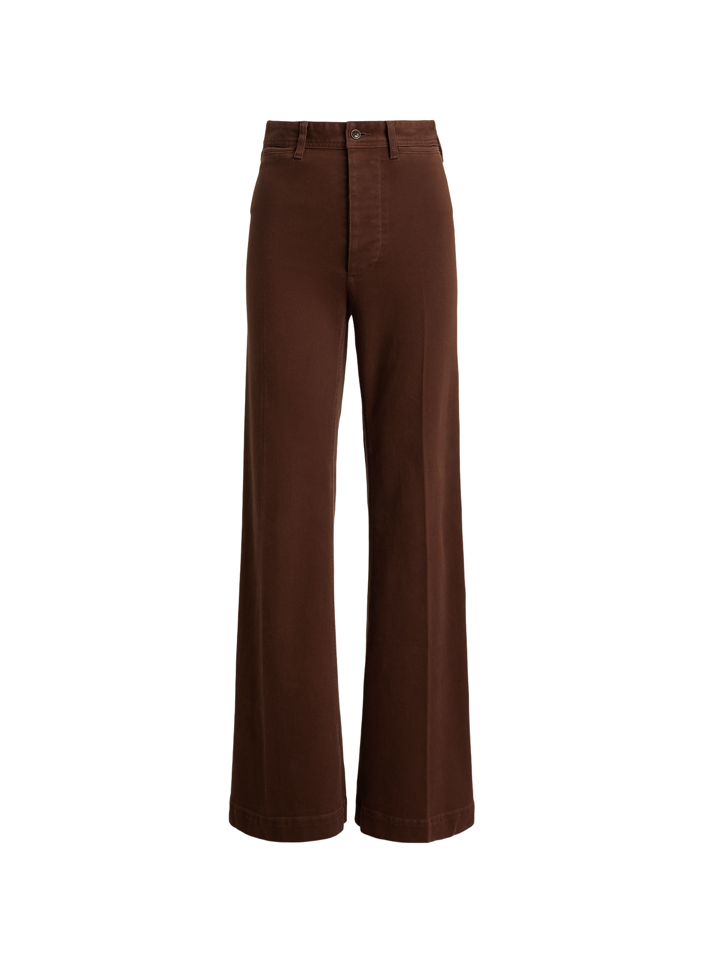 Pantalon ample en coton mélangé POLO RALPH LAUREN Marron