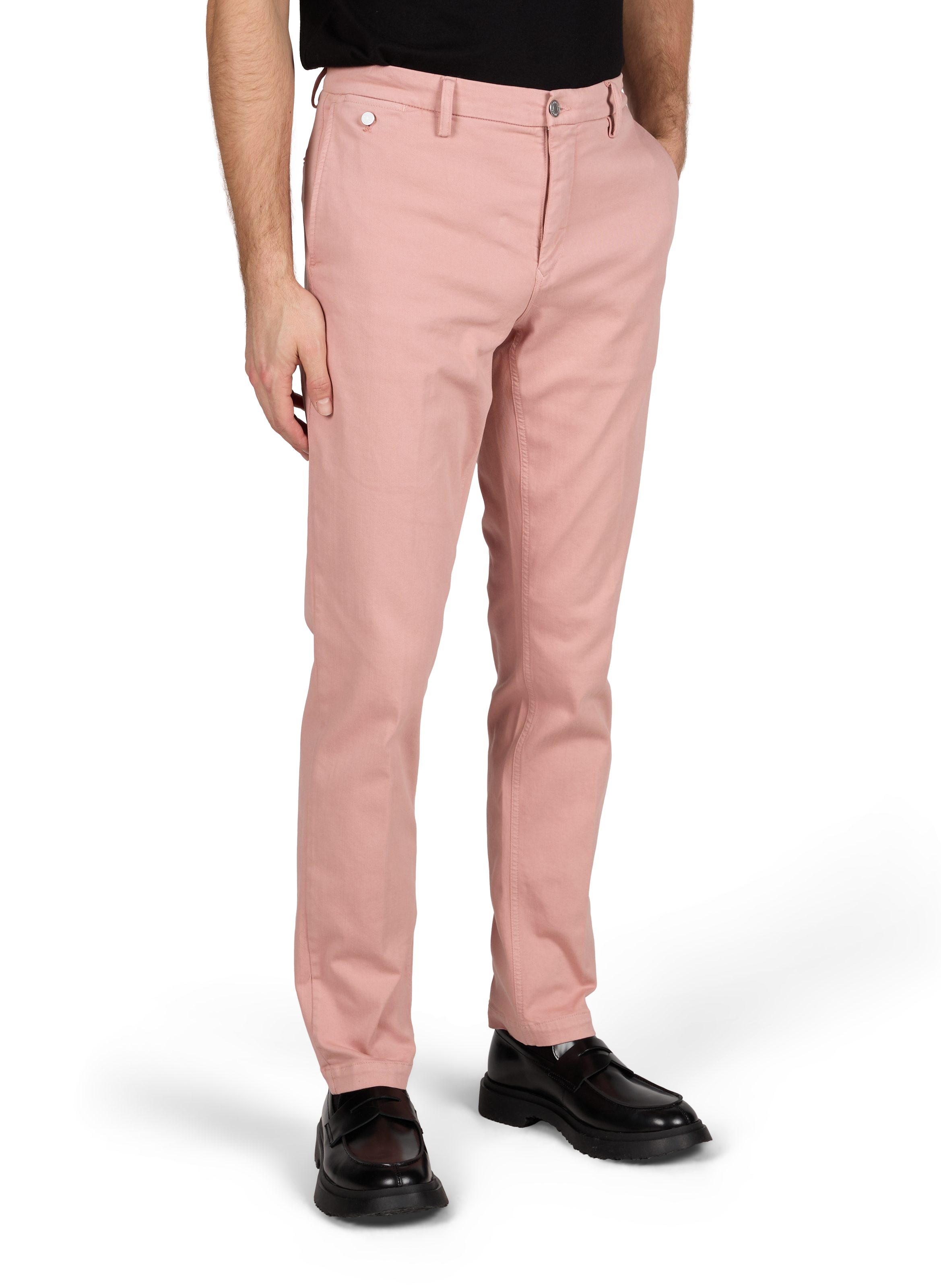 Jeans slim uni en coton mélangé REPLAY Rose