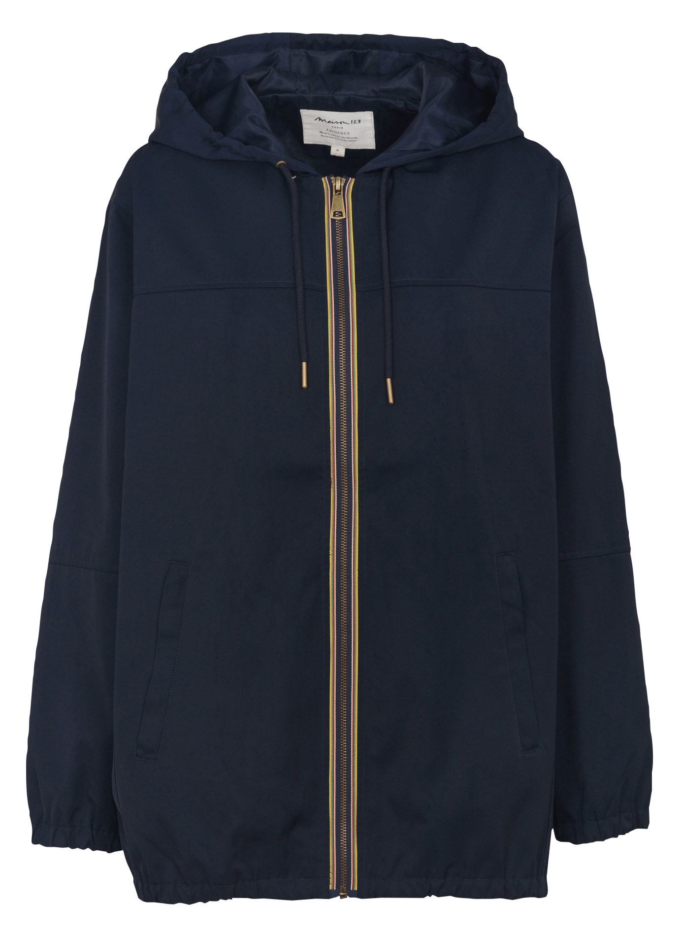 Parka droite col rond à capuche farah MAISON 123 Bleu