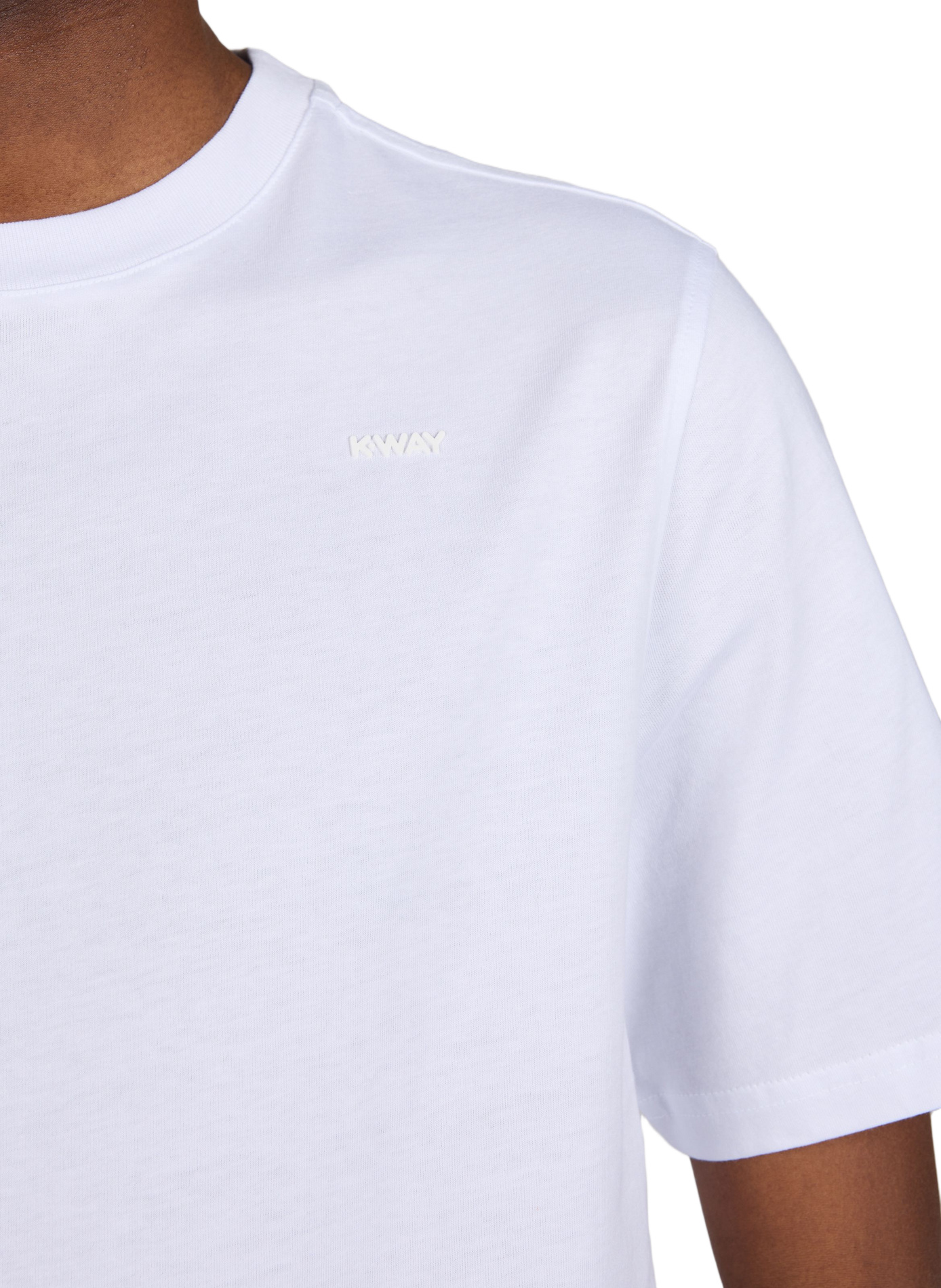 Cotton round-neck T-shirt K-WAY White
