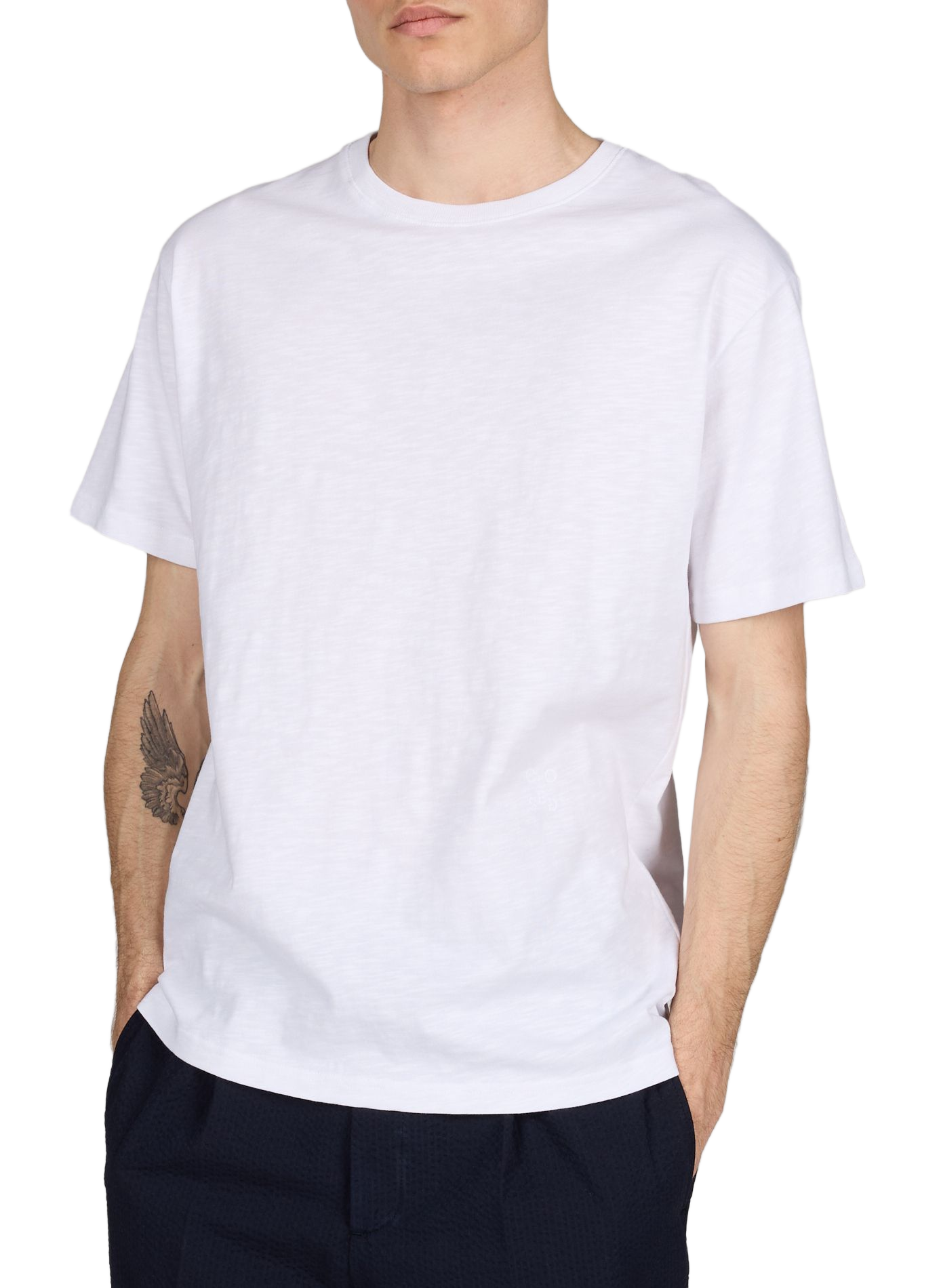 T-shirt diritto in cotone CLOSED Bianco