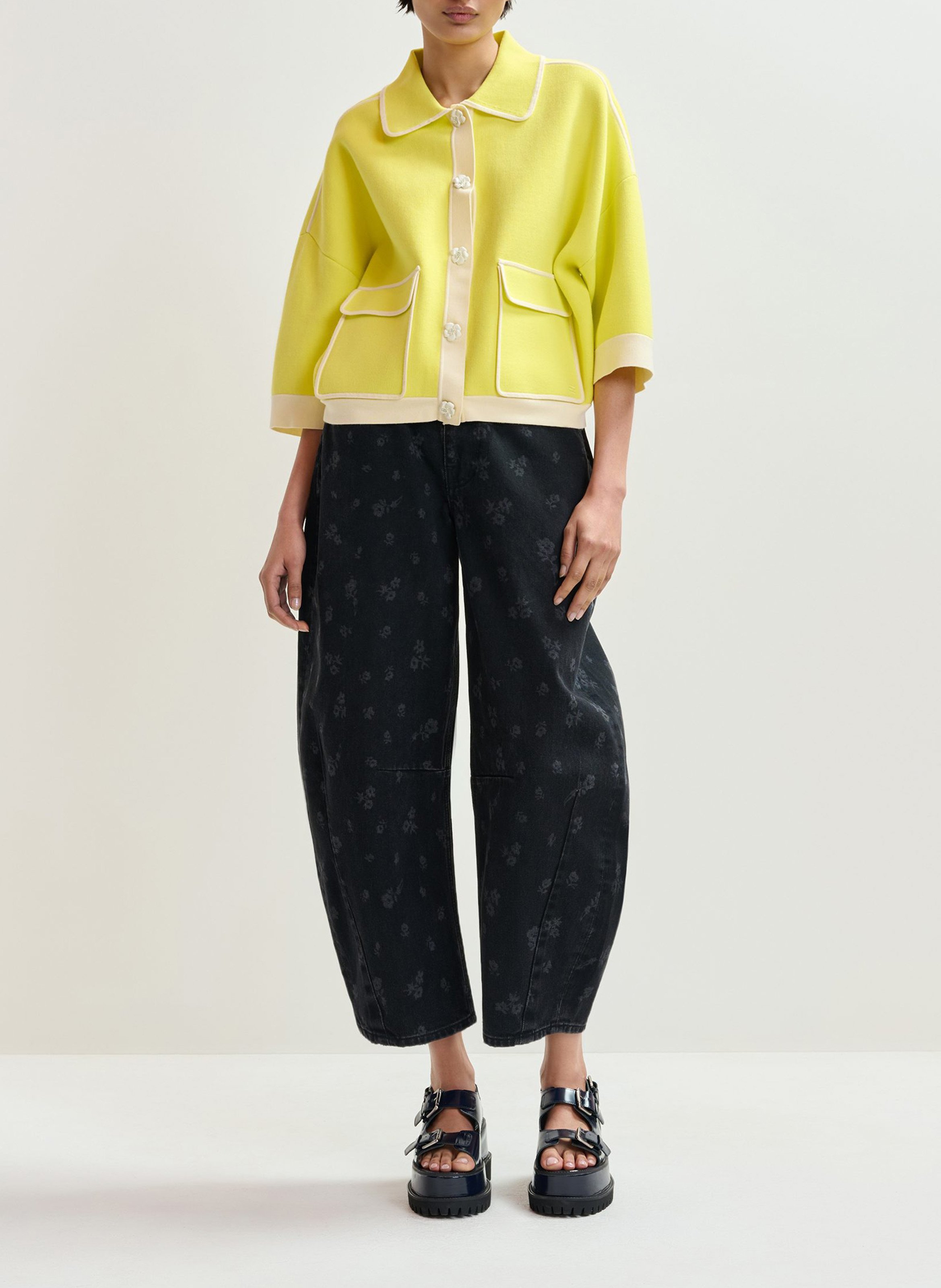 Gilet col classique jugly ESSENTIEL ANTWERP Jaune