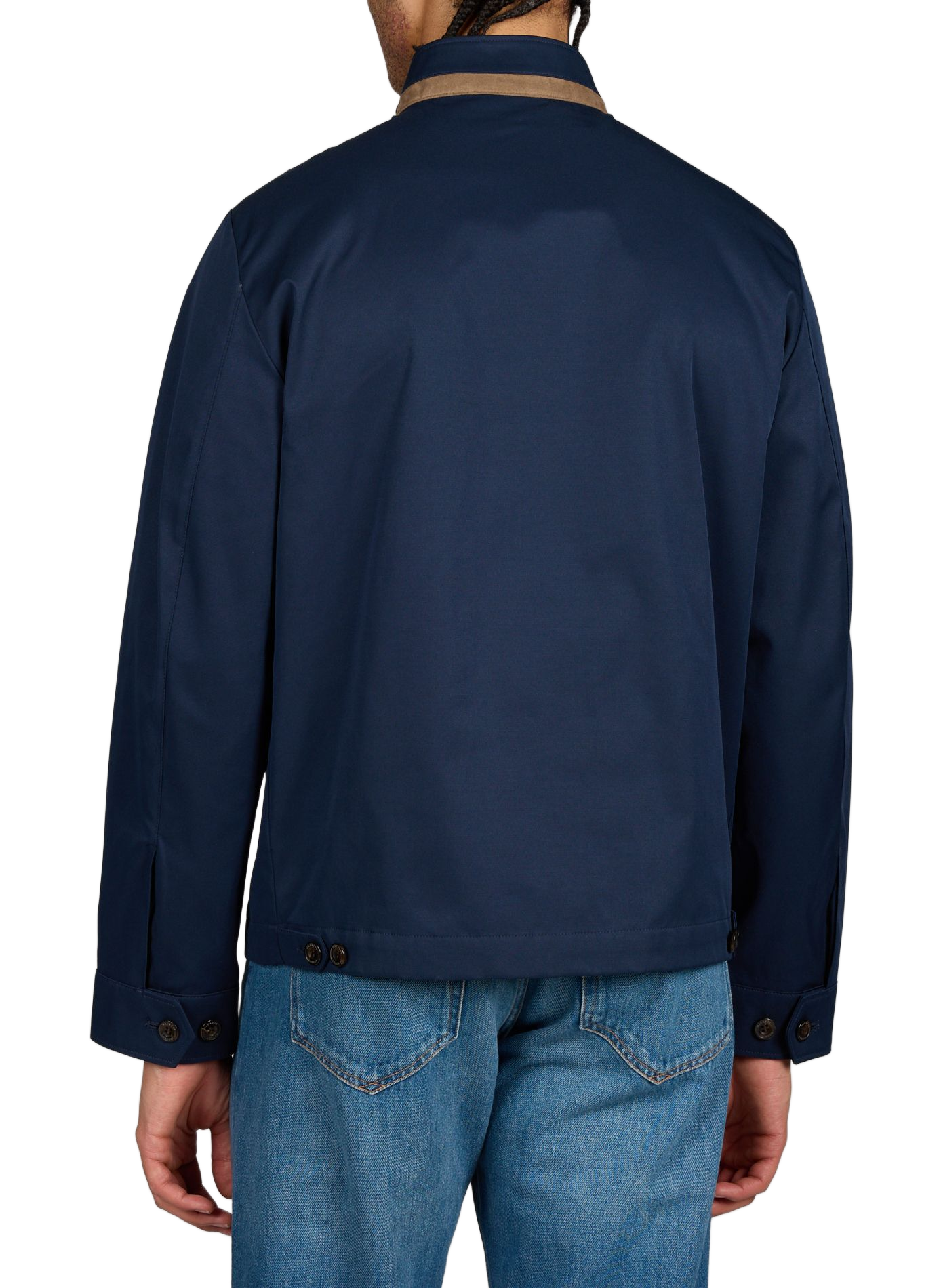 Recht jasje met opstaande kraag HACKETT Blue