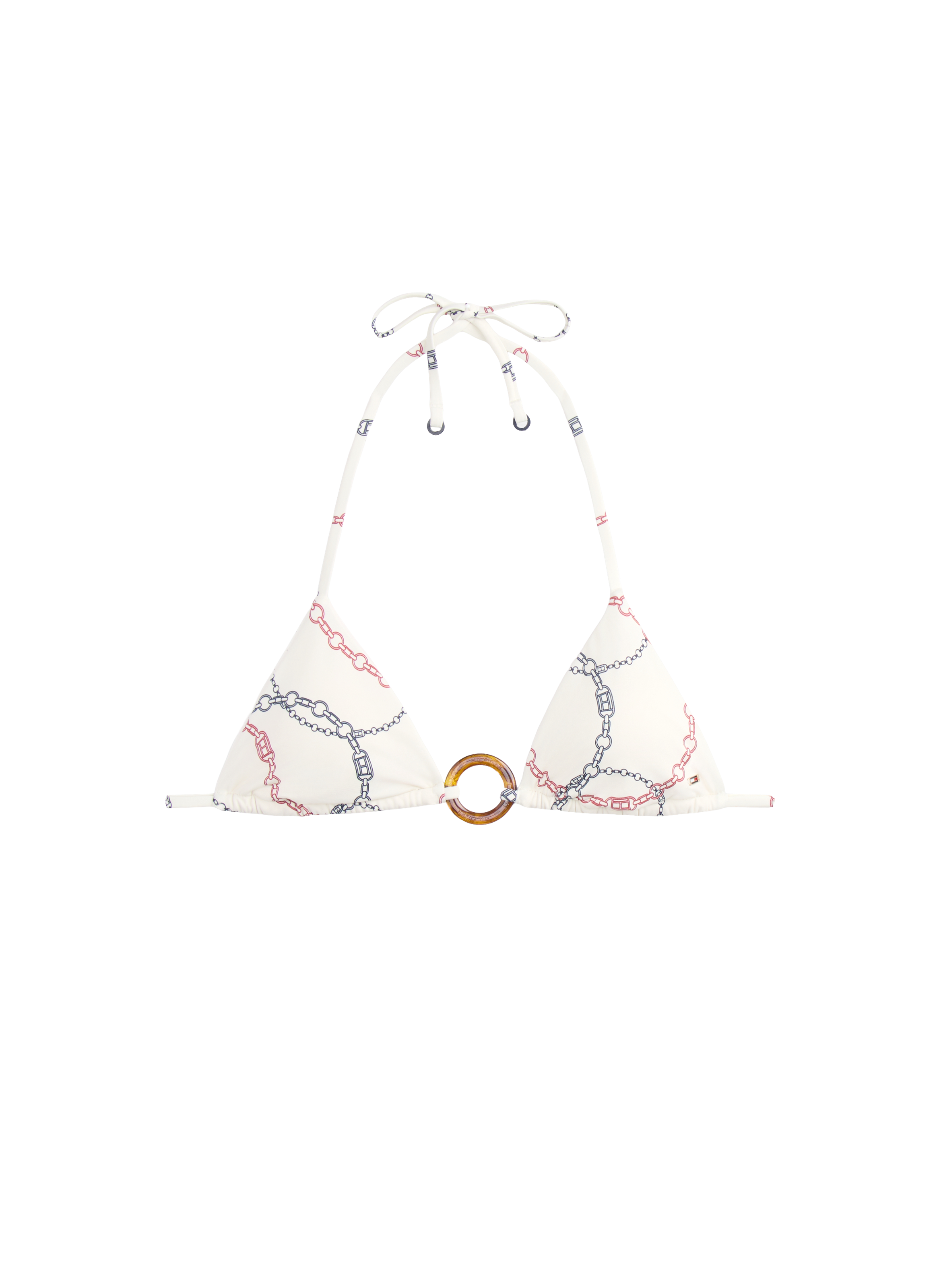 Bikini top with tie closure TOMMY HILFIGER White