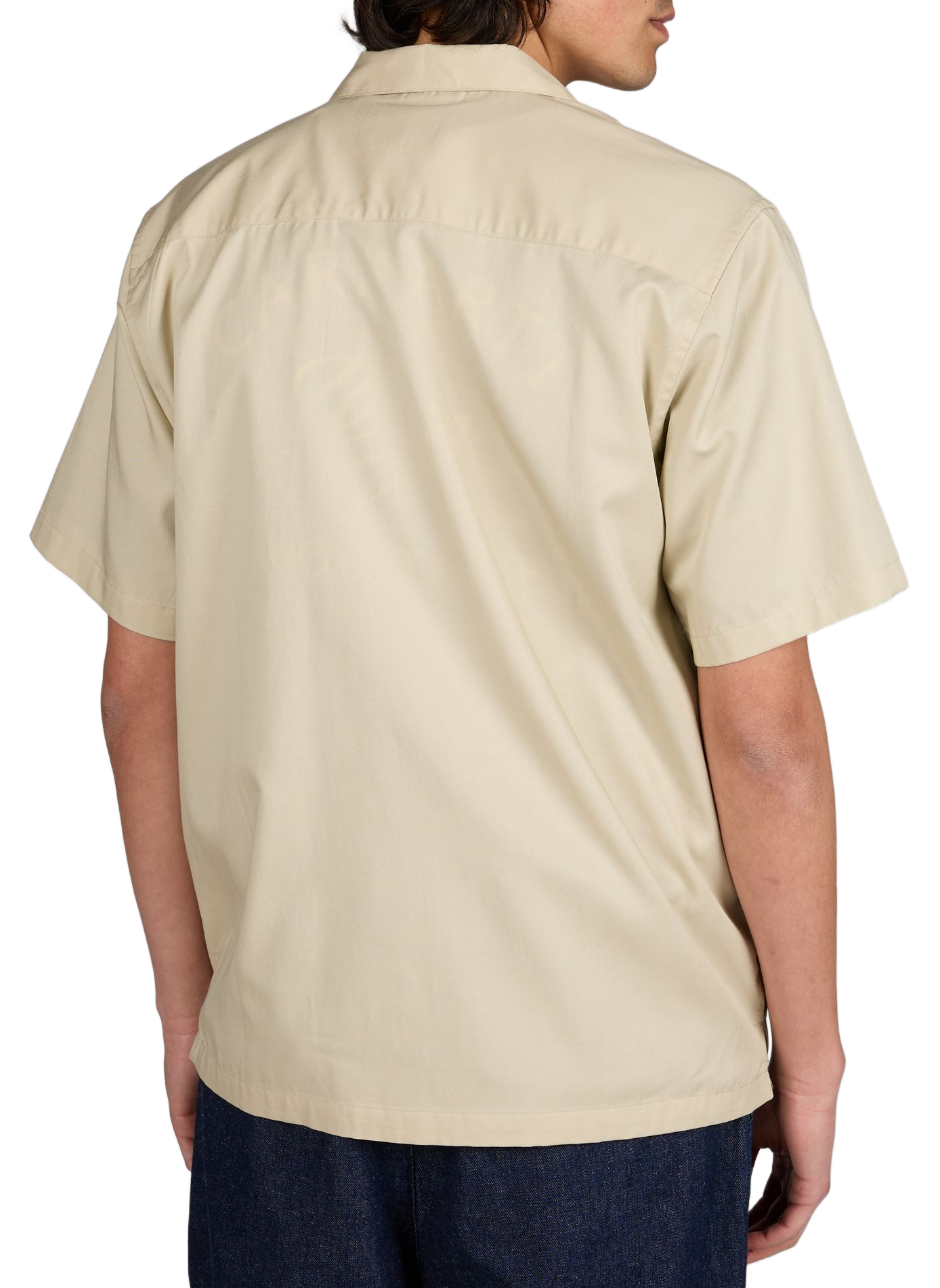 Short-sleeved shirt with logo embroidery CARHARTT WIP Beige