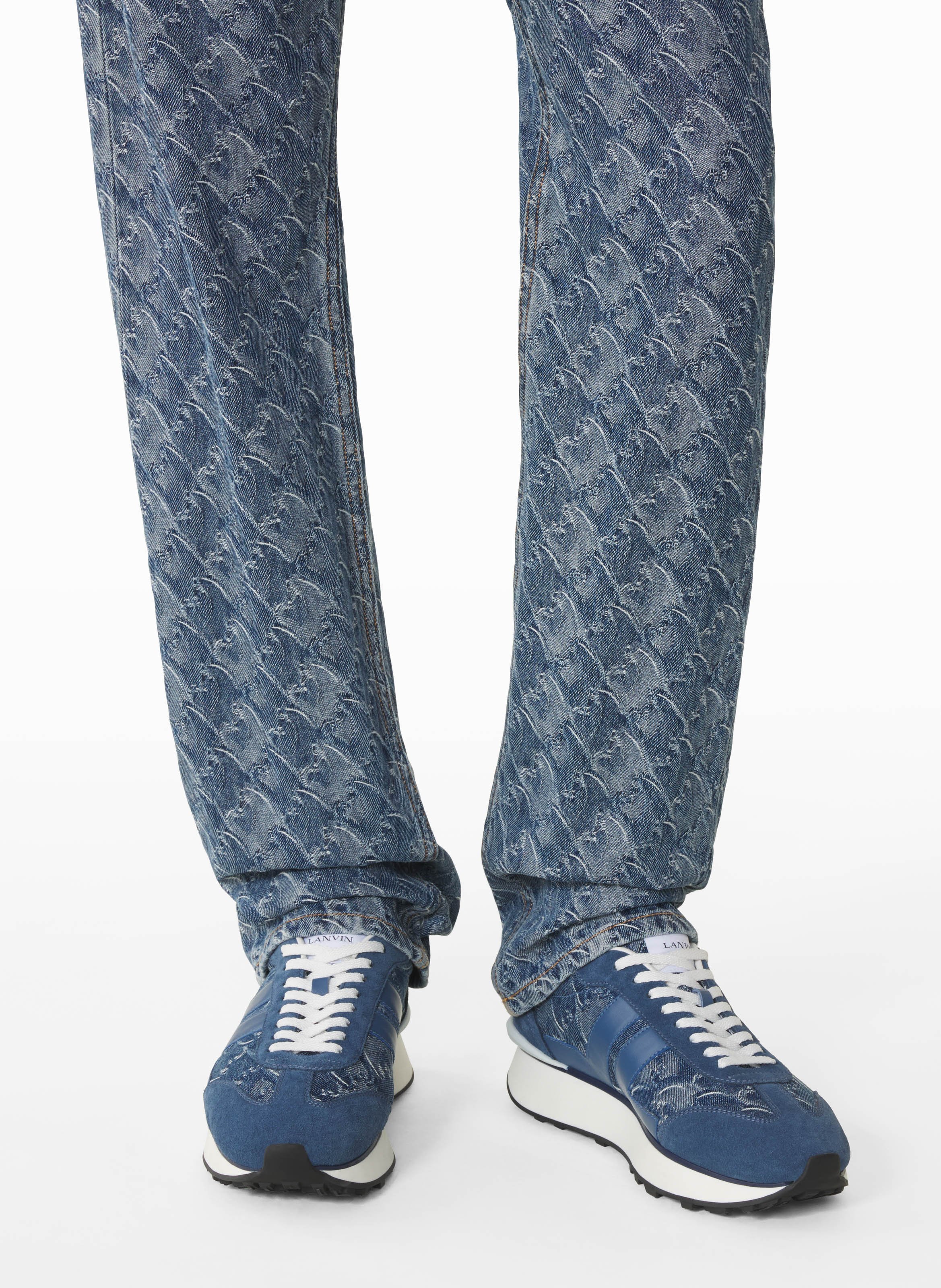Sneakers bumpr lunar year en denim LANVIN Bleu