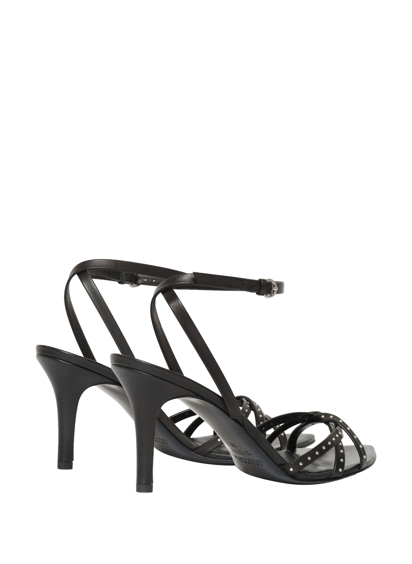 Adole lamb leather high heel sandals ISABEL MARANT Black