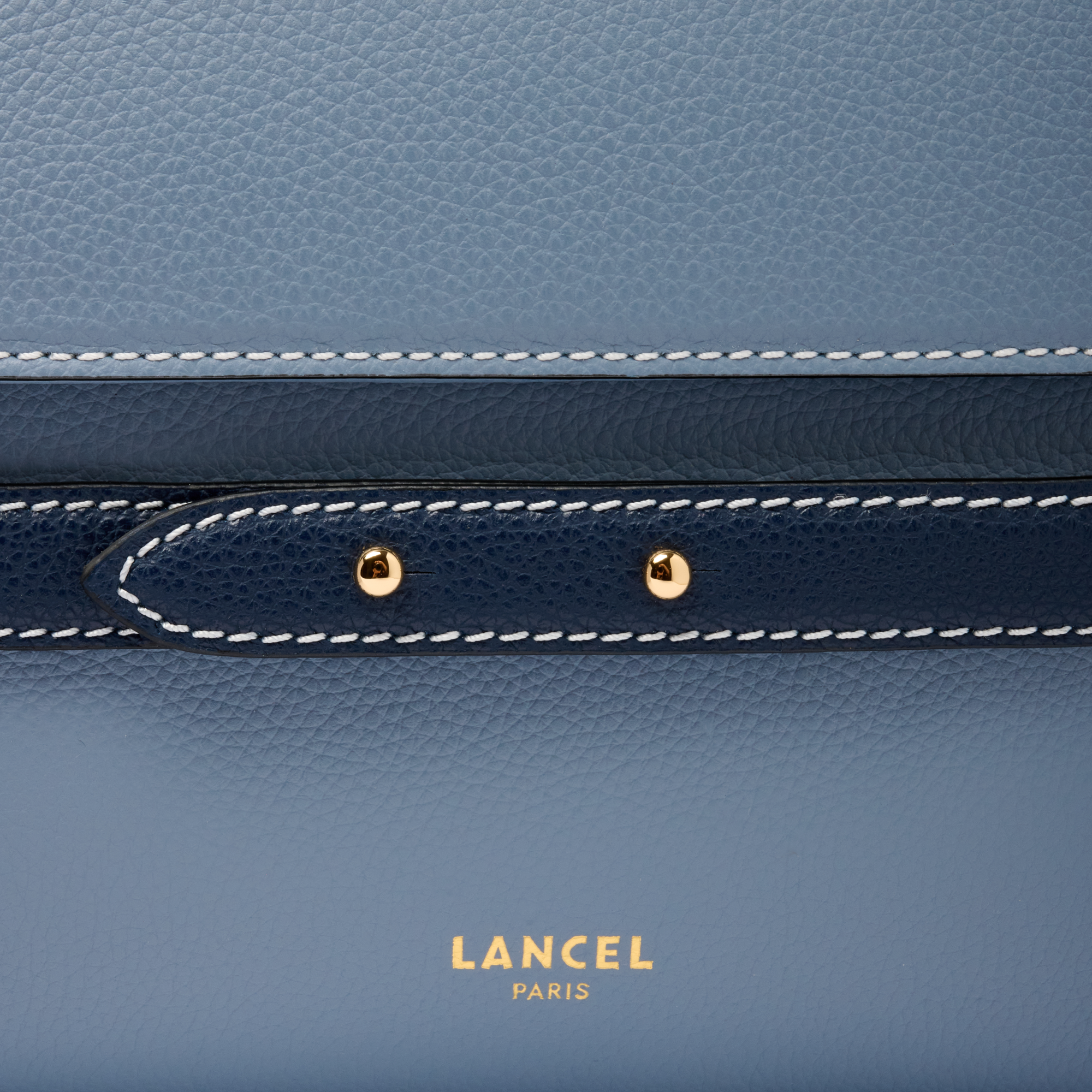 Sac porté main faubourg de lancel en cuir LANCEL Bleu