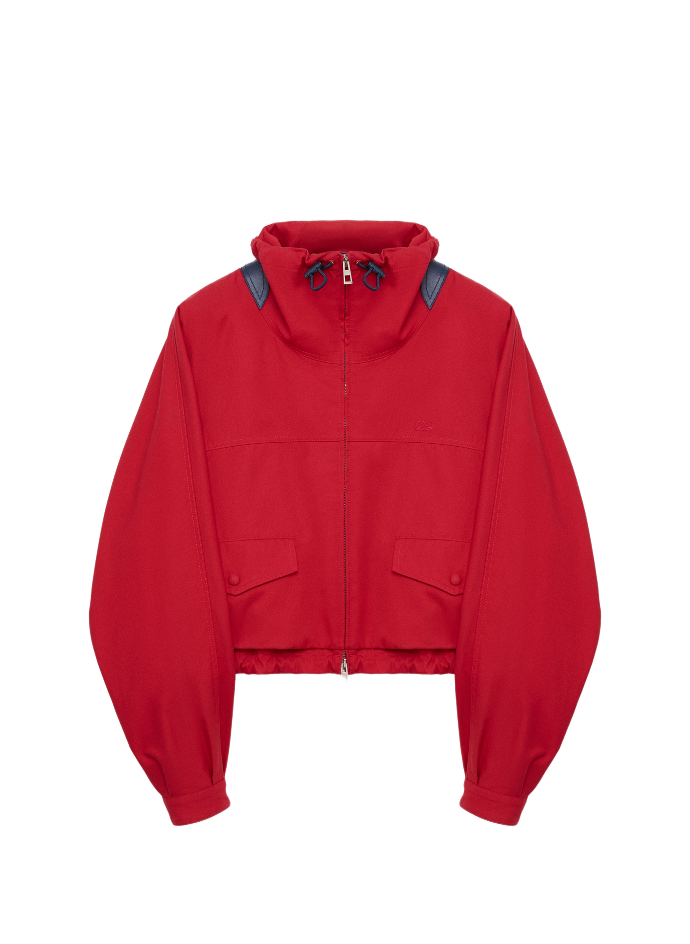 Kapuzenjacke aus Baumwolle und Seide LOEWE Rot