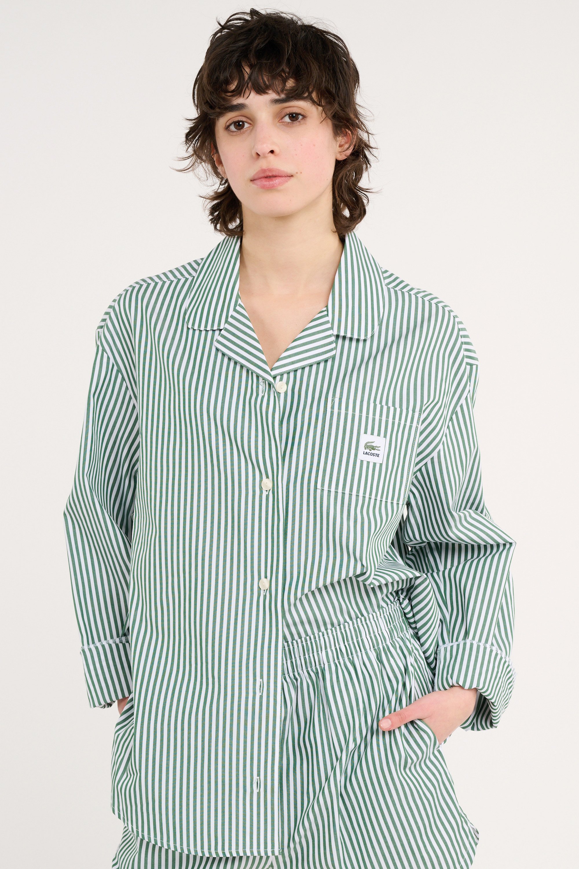 Ensemble de pyjama pyjamas sous-vetements LACOSTE Vert