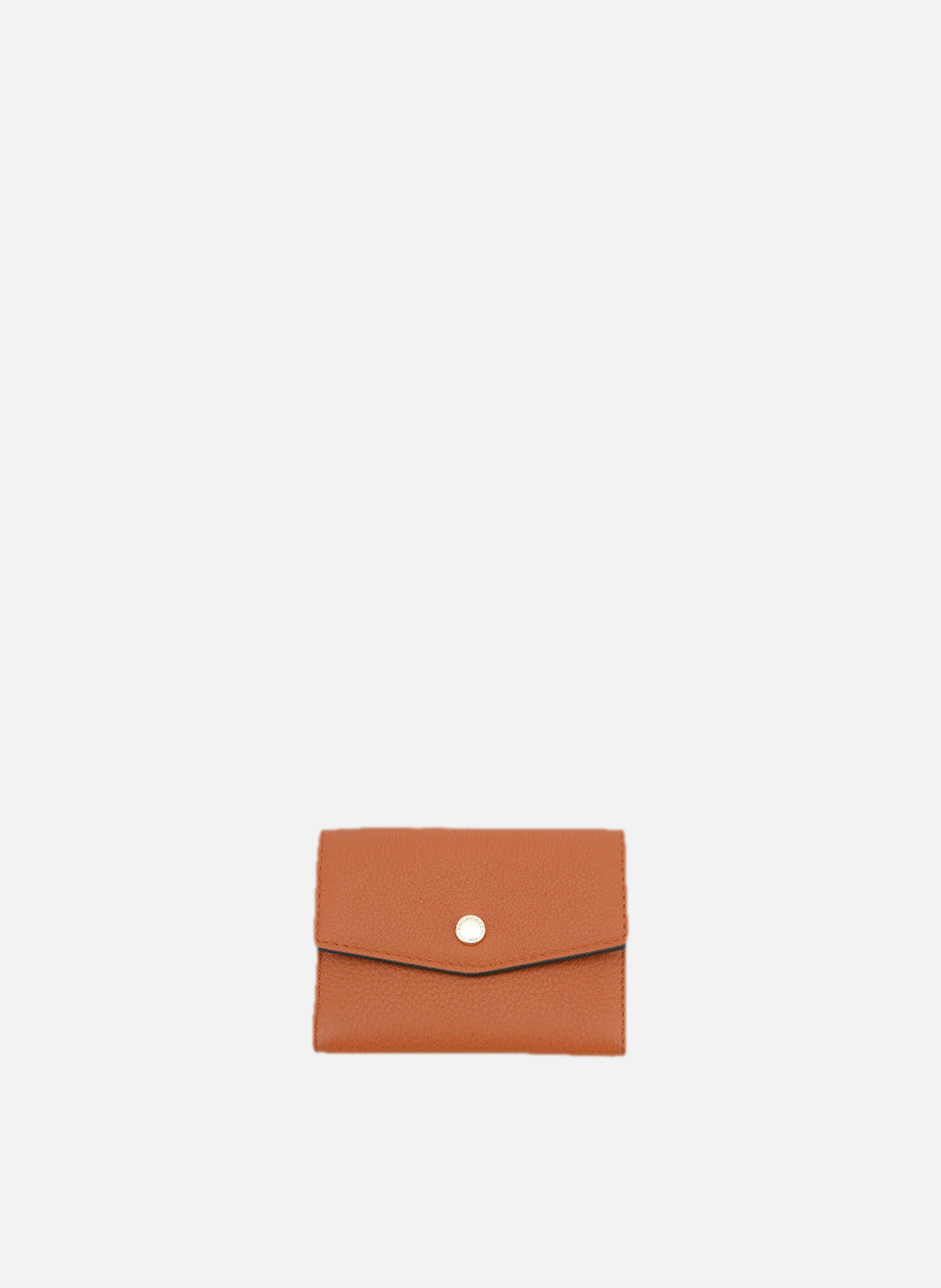 Club | porte-monnaie pm en cuir de veau  Orange