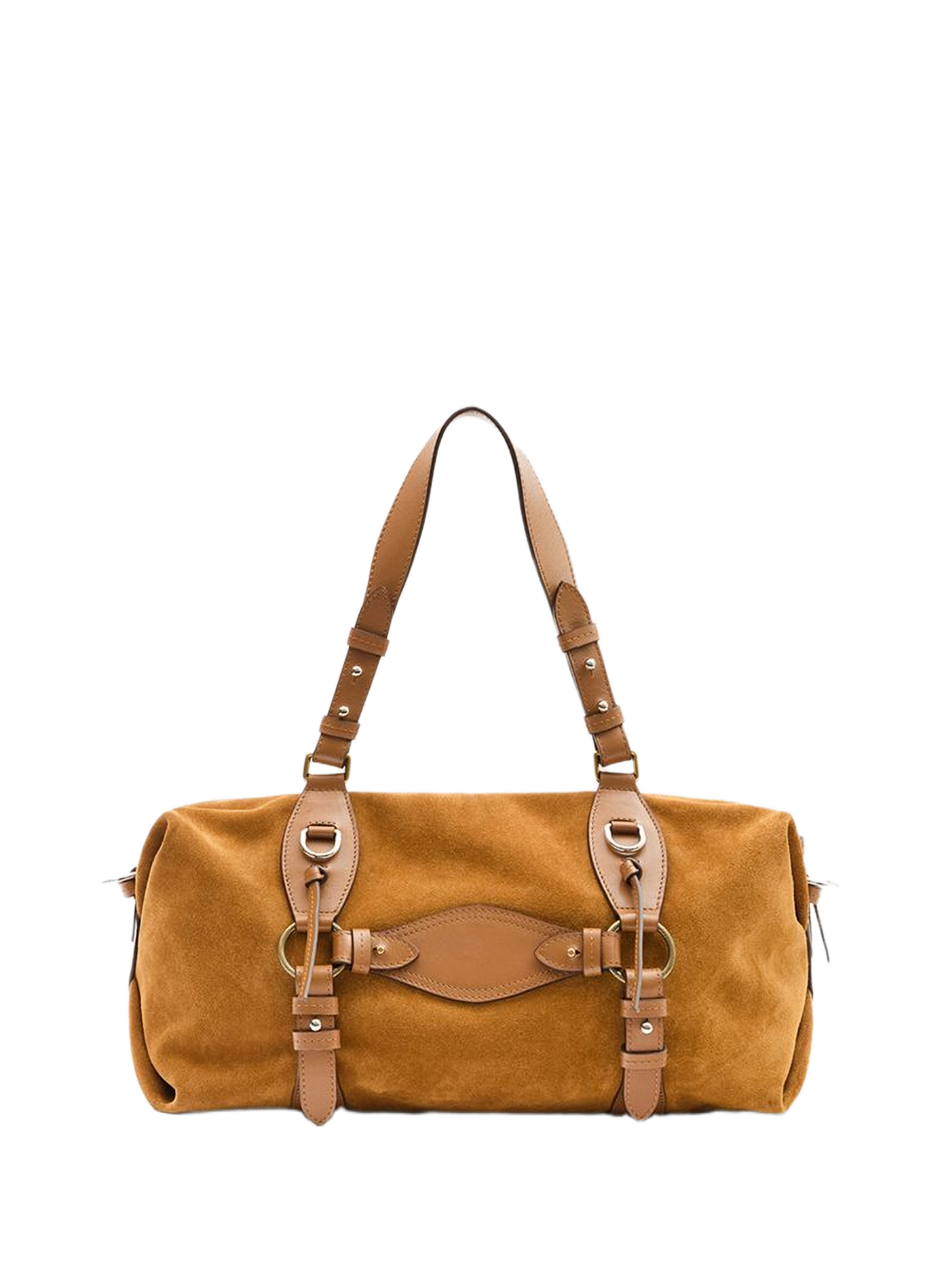 Handtasche Tilpa aus Veloursleder und Leder ISABEL MARANT Braun