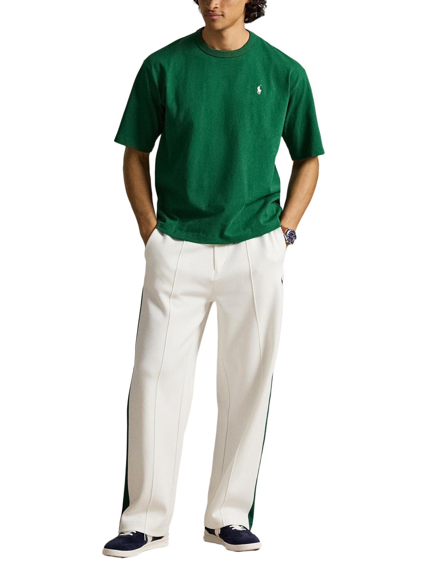 T-shirt à logo brodé en coton POLO RALPH LAUREN Vert