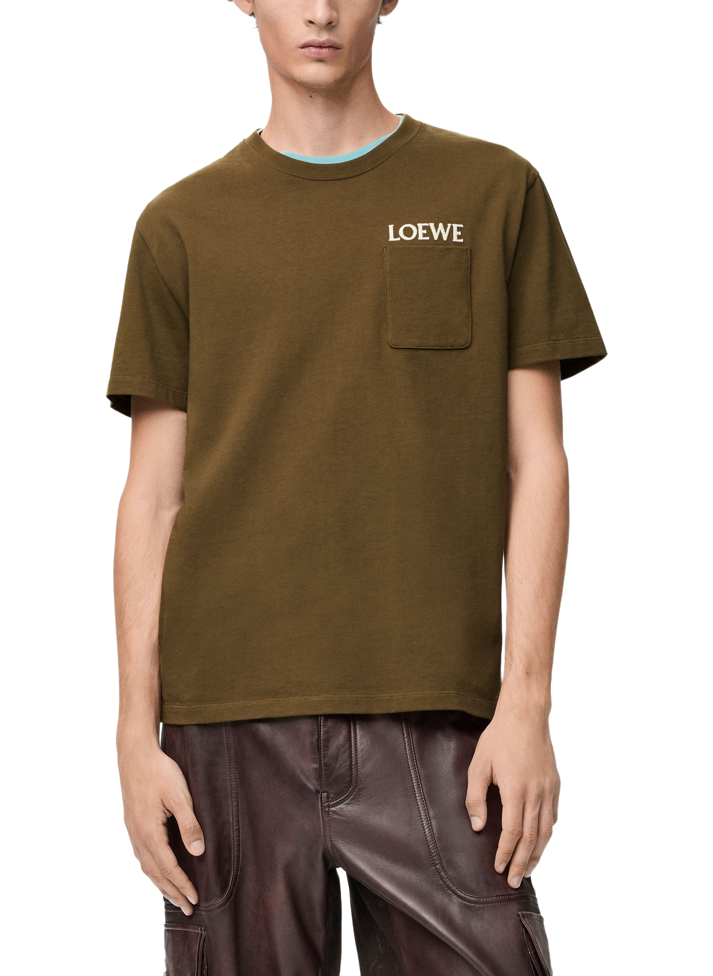 Lässiges Baumwoll-T-Shirt LOEWE Grun