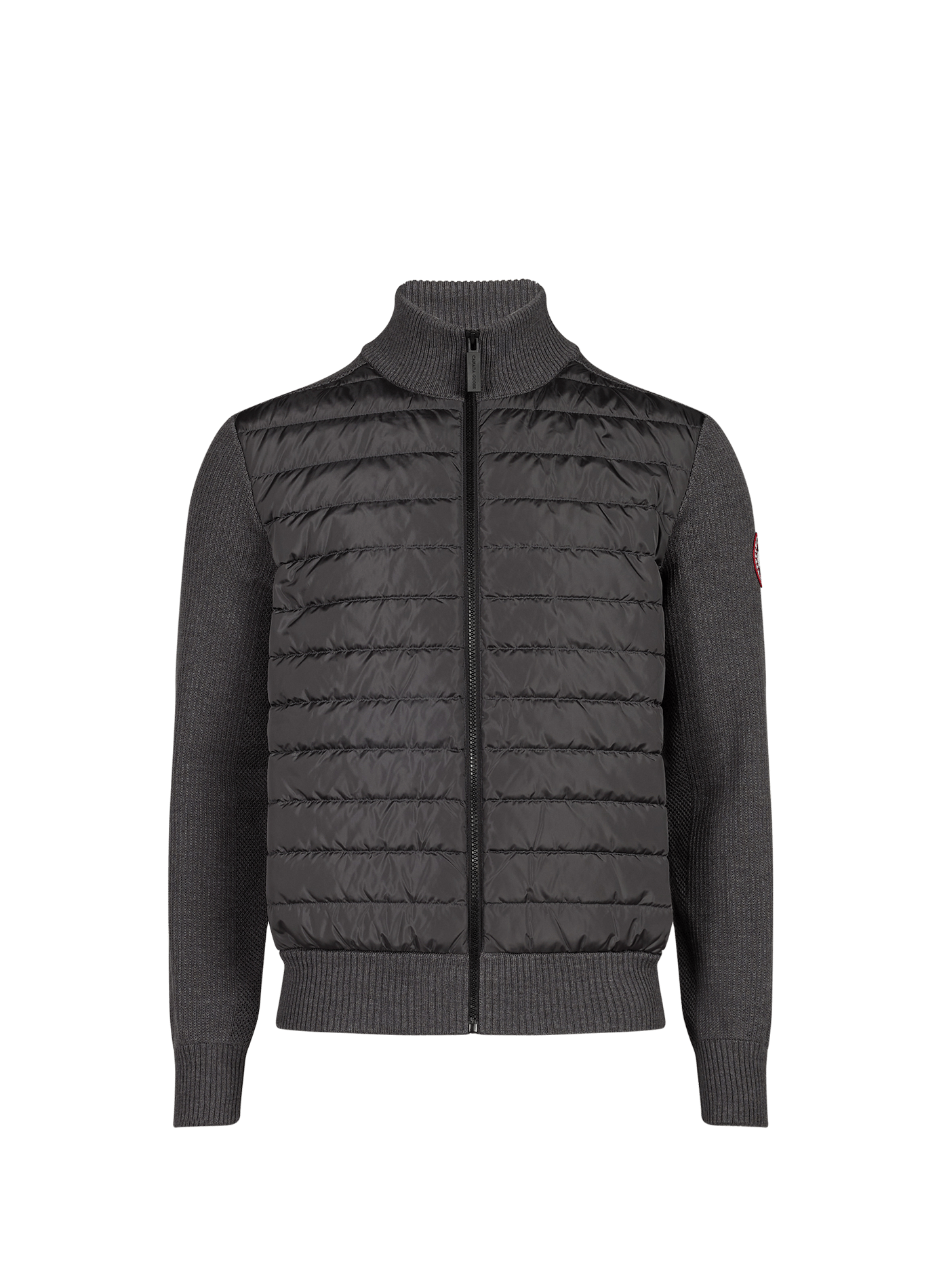 Fitted Bi-material Wool Jacket CANADA GOOSE Grey