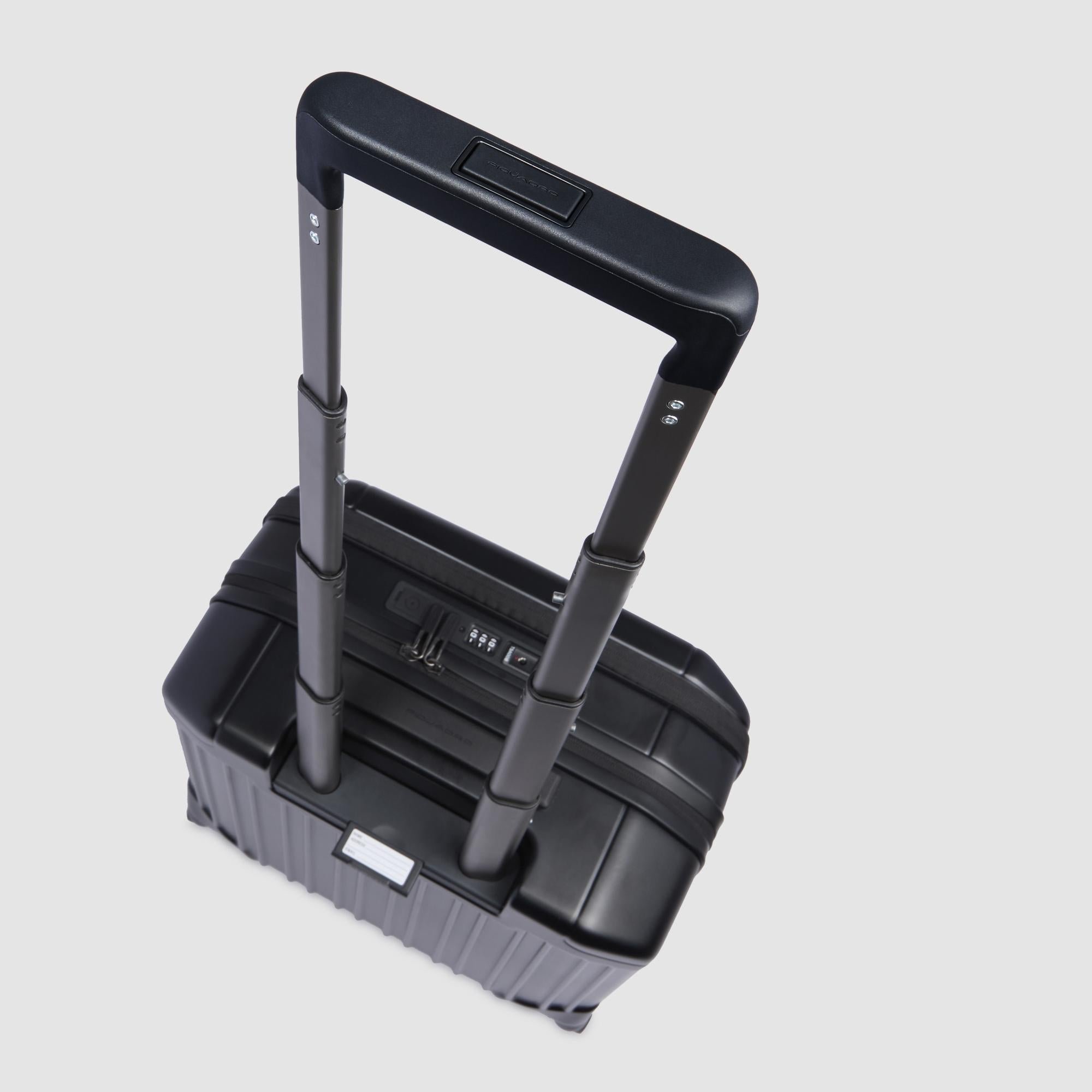 Trolley laptoptas 15,6" PIQUADRO Zwart