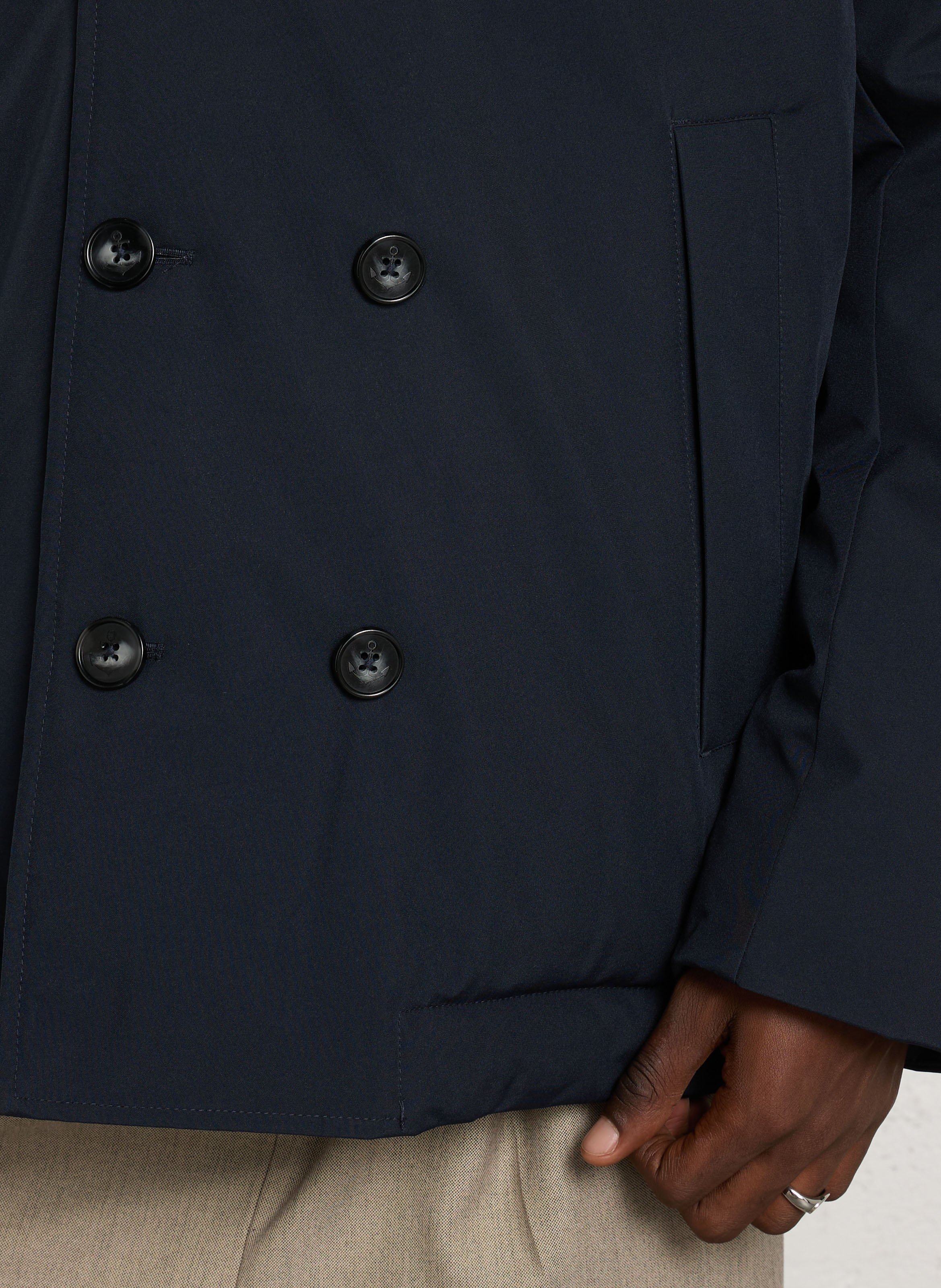 Manteau à double boutonnage uni ARMOR-LUX Bleu