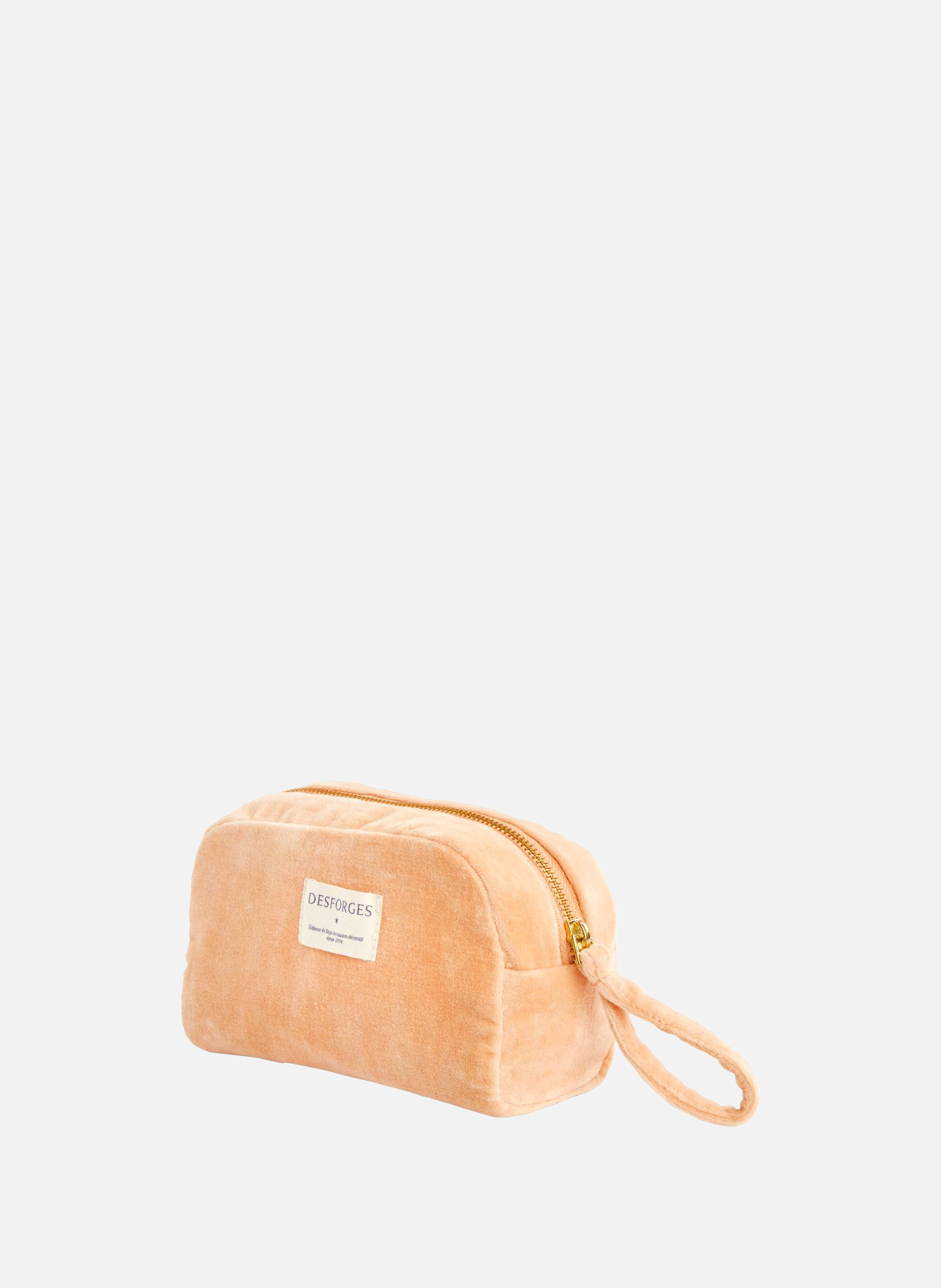 Trousse en velours, romy DESFORGES Orange