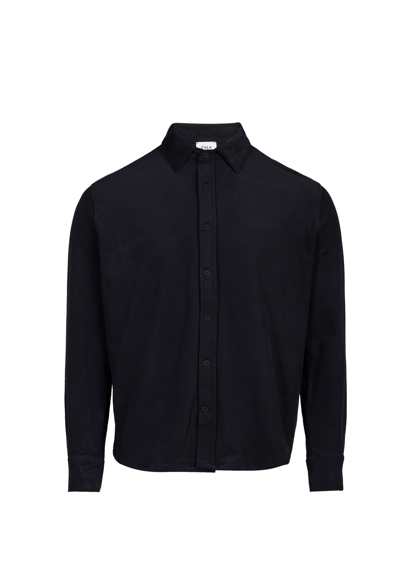 Camicia diritta in velluto a coste 1789 CALA Nero