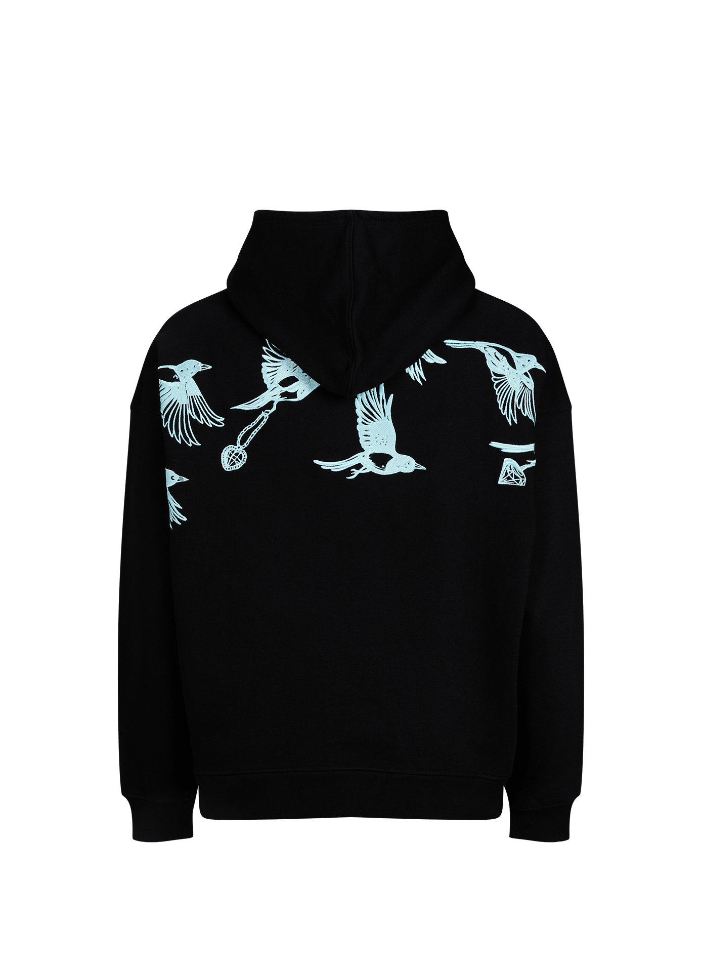 Oversized cotton hoodie JACKER. Black