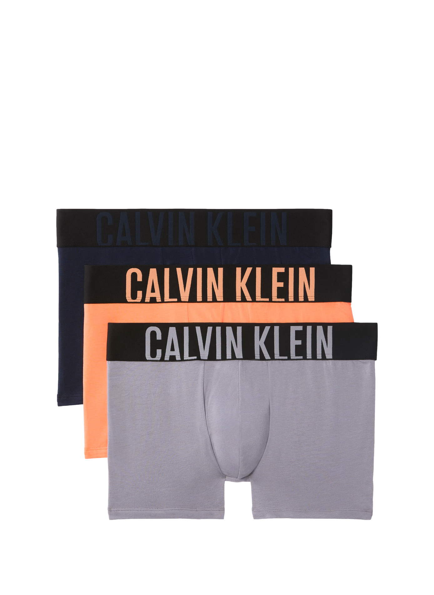 Lot de 3 boxers unis CALVIN KLEIN Multicolore