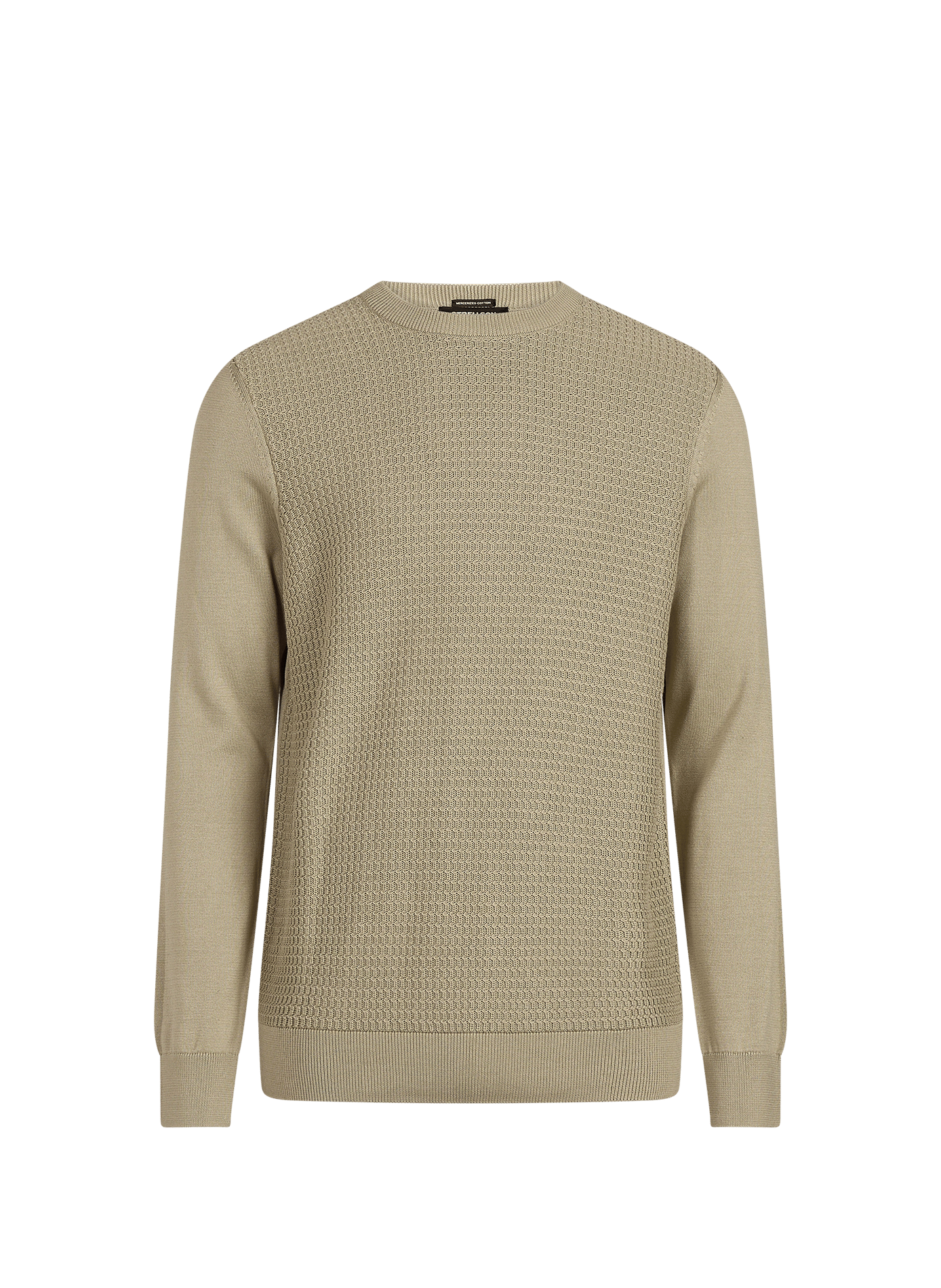Adrian straight-fit cotton crew-neck sweater STRELLSON Beige