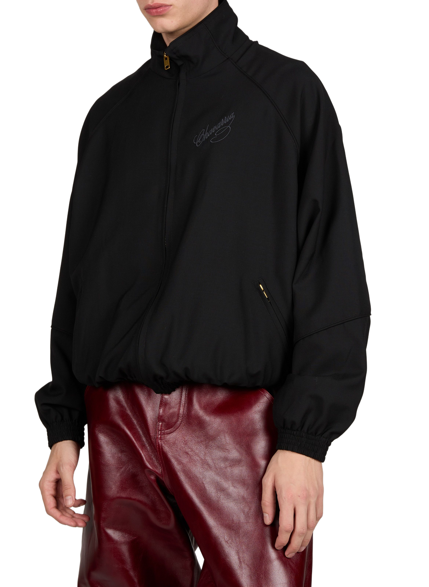 Oversized wool-blend jacket WILLY CHAVARRIA Black