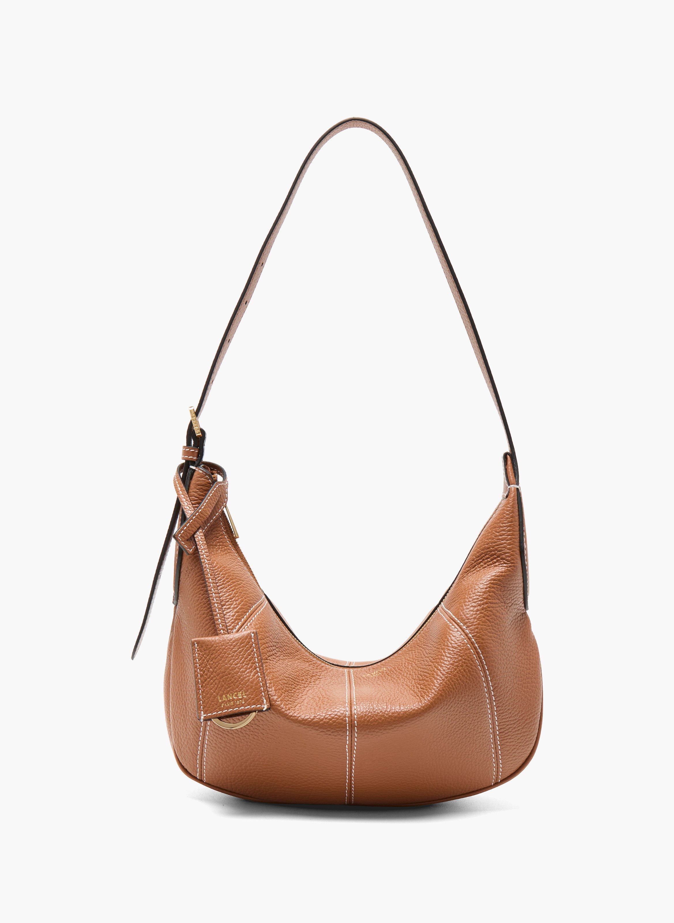Sac hobo zippé m victoire de lancel en cuir LANCEL Marron