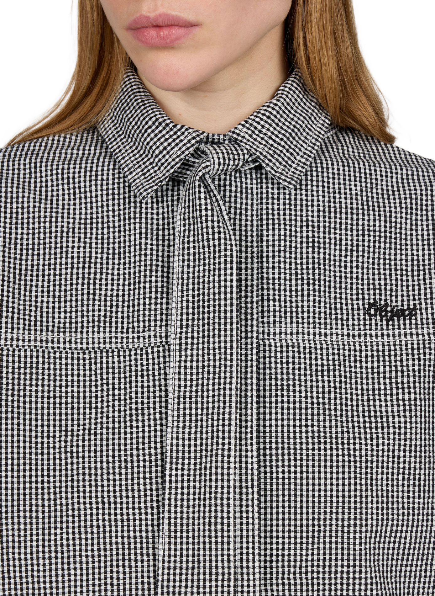 Oversized cotton shirt OBJECT Black