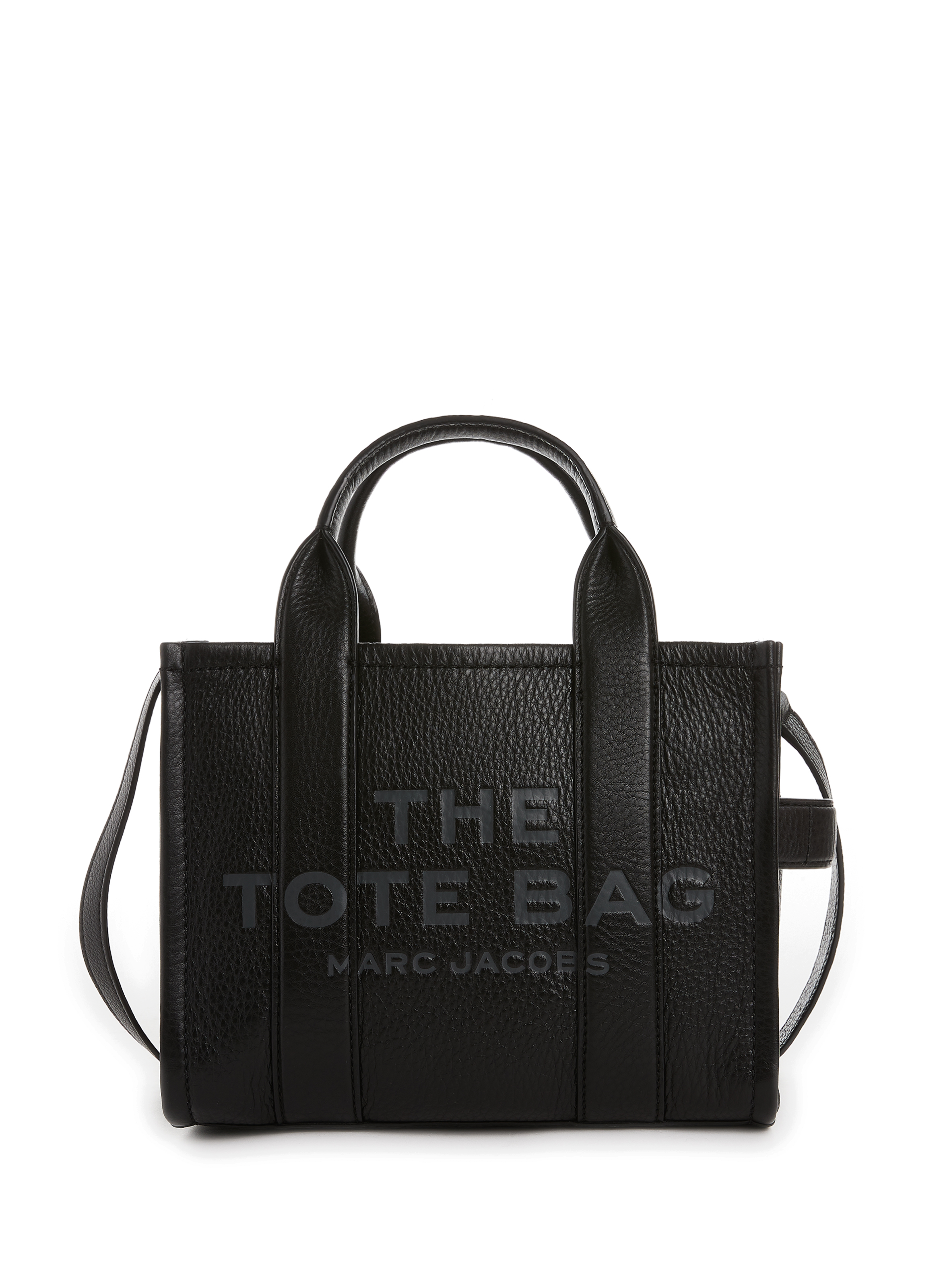 MARC JACOBS The Leather Mini Tote Bag Black
