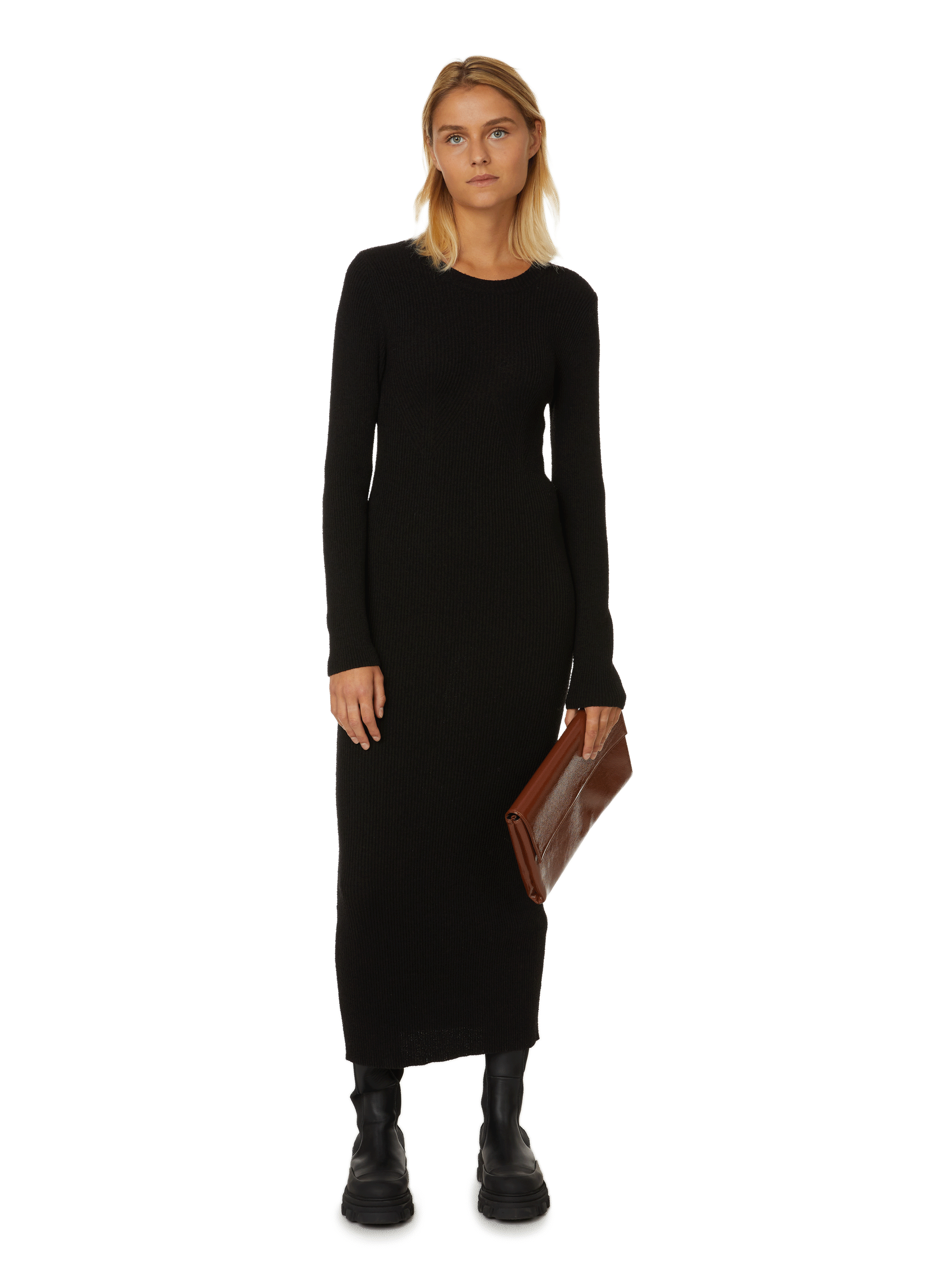 SAISON 1865 Robe moulante Noir