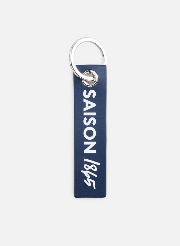 SAISON 1865 Porte-clés en cuir Bleu