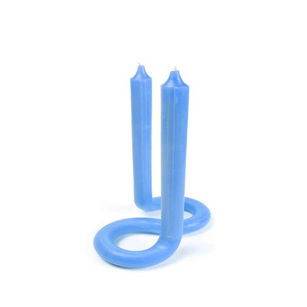 54 Celsius Twisted Candle In Blue