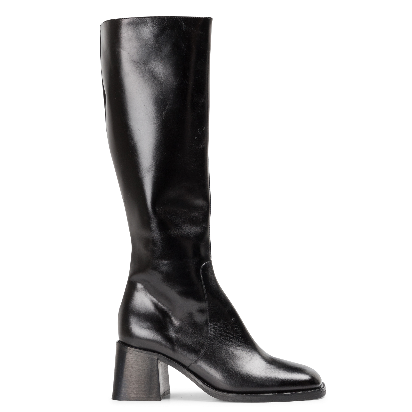 Bottes en cuir diou JONAK Noir