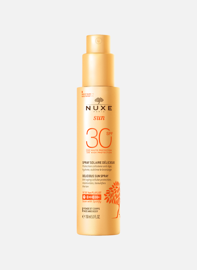 Köstliches Sonnenschutzspray mit hohem Schutzfaktor 30 für Gesicht und Körper NUXE