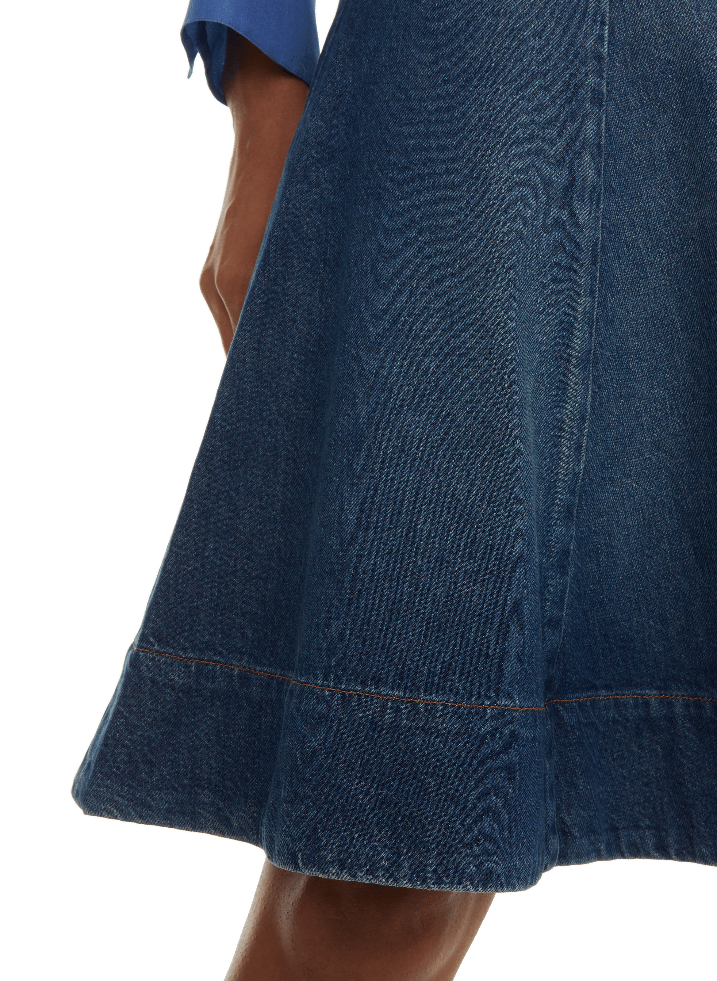 Jupe courte en jean Bleu