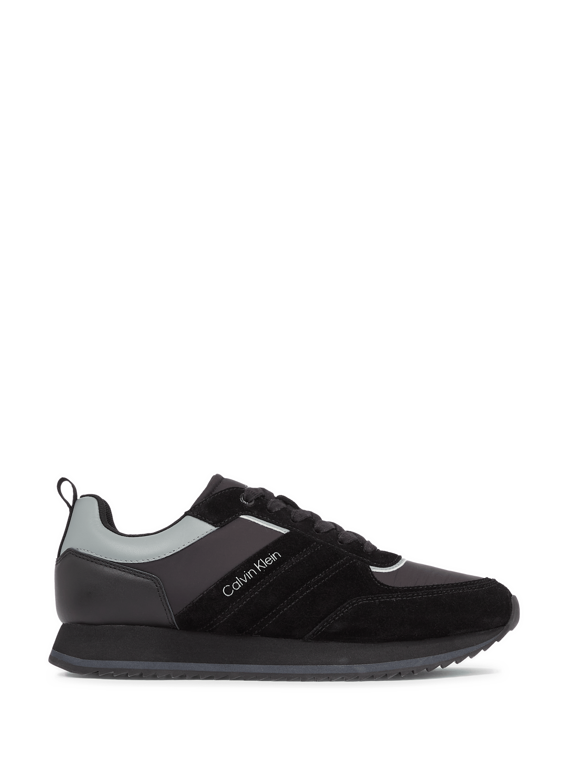 Baskets bi matière en cuir  CALVIN KLEIN Gris