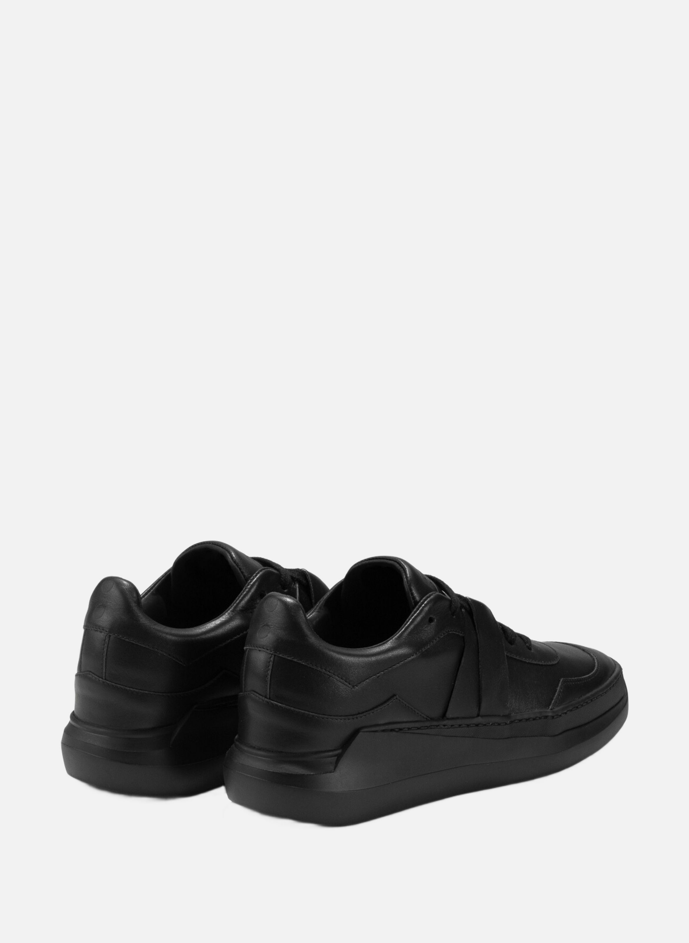 G0 : onyx - sneakers en cuir lisse noir EVI Noir