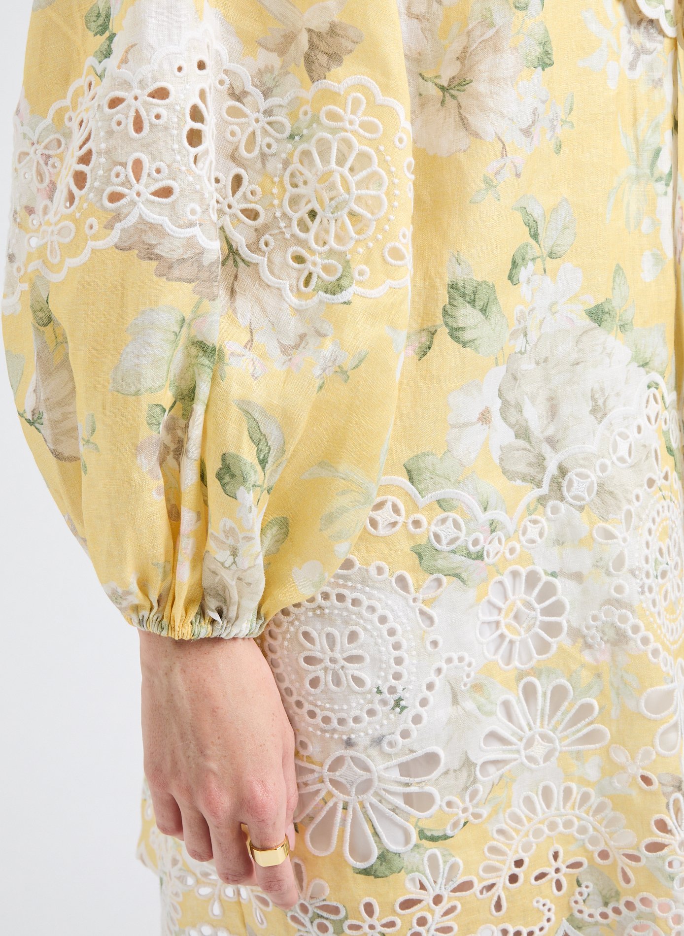 Short dress Acacia in linen ZIMMERMANN Multicolour