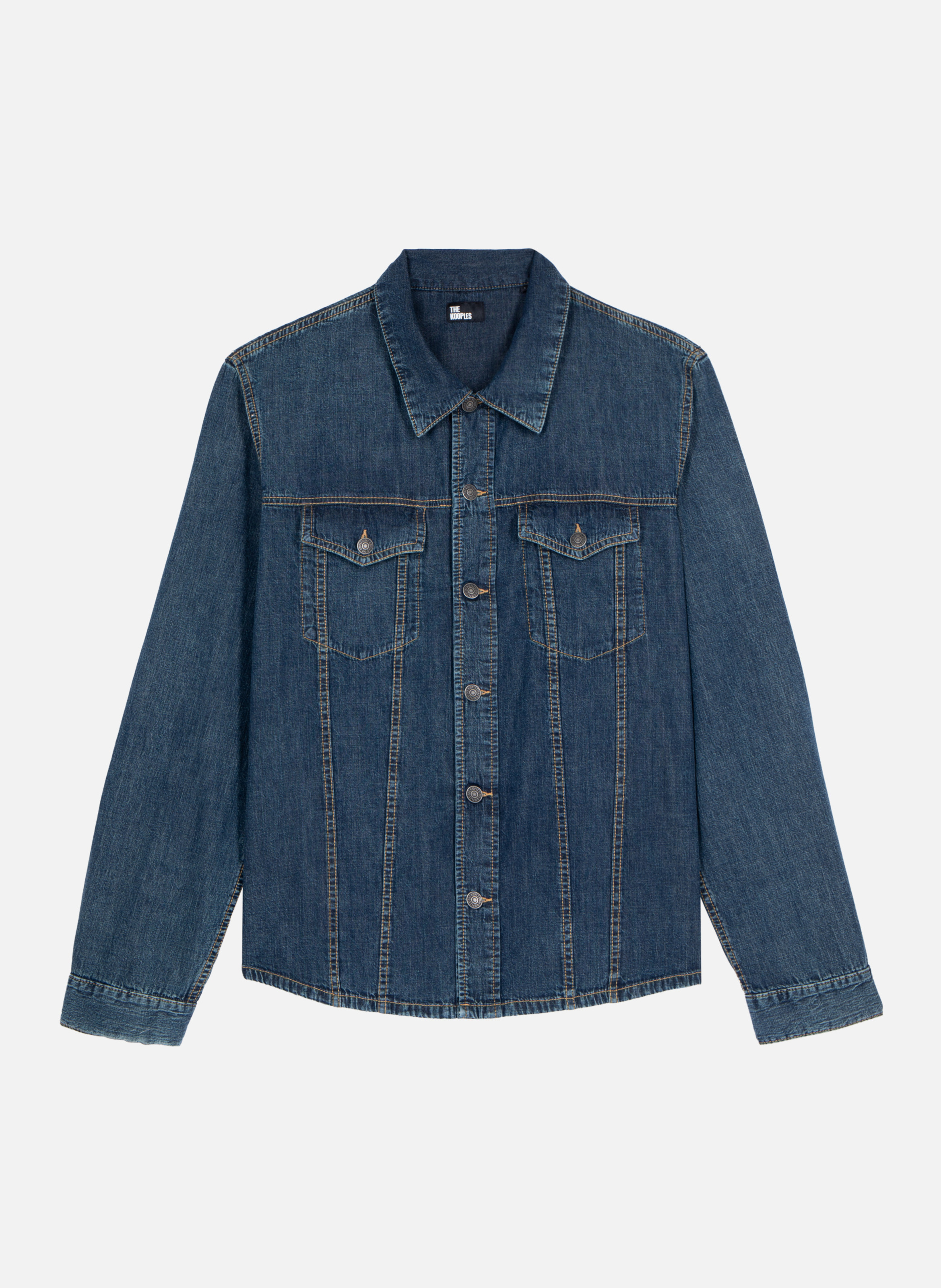 Chemise manches longues en denim THE KOOPLES Bleu