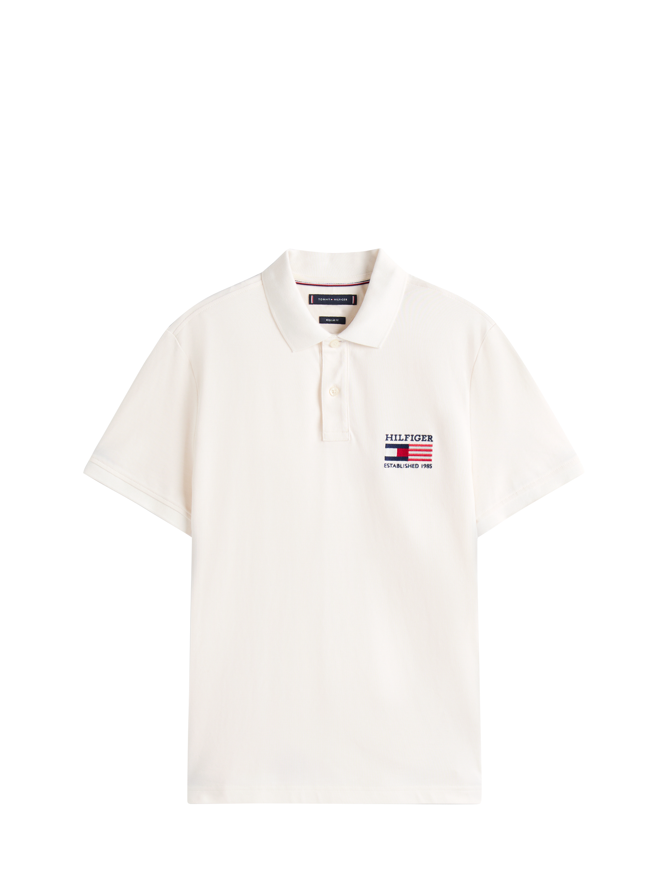 Cotton-blend polo shirt TOMMY HILFIGER Beige