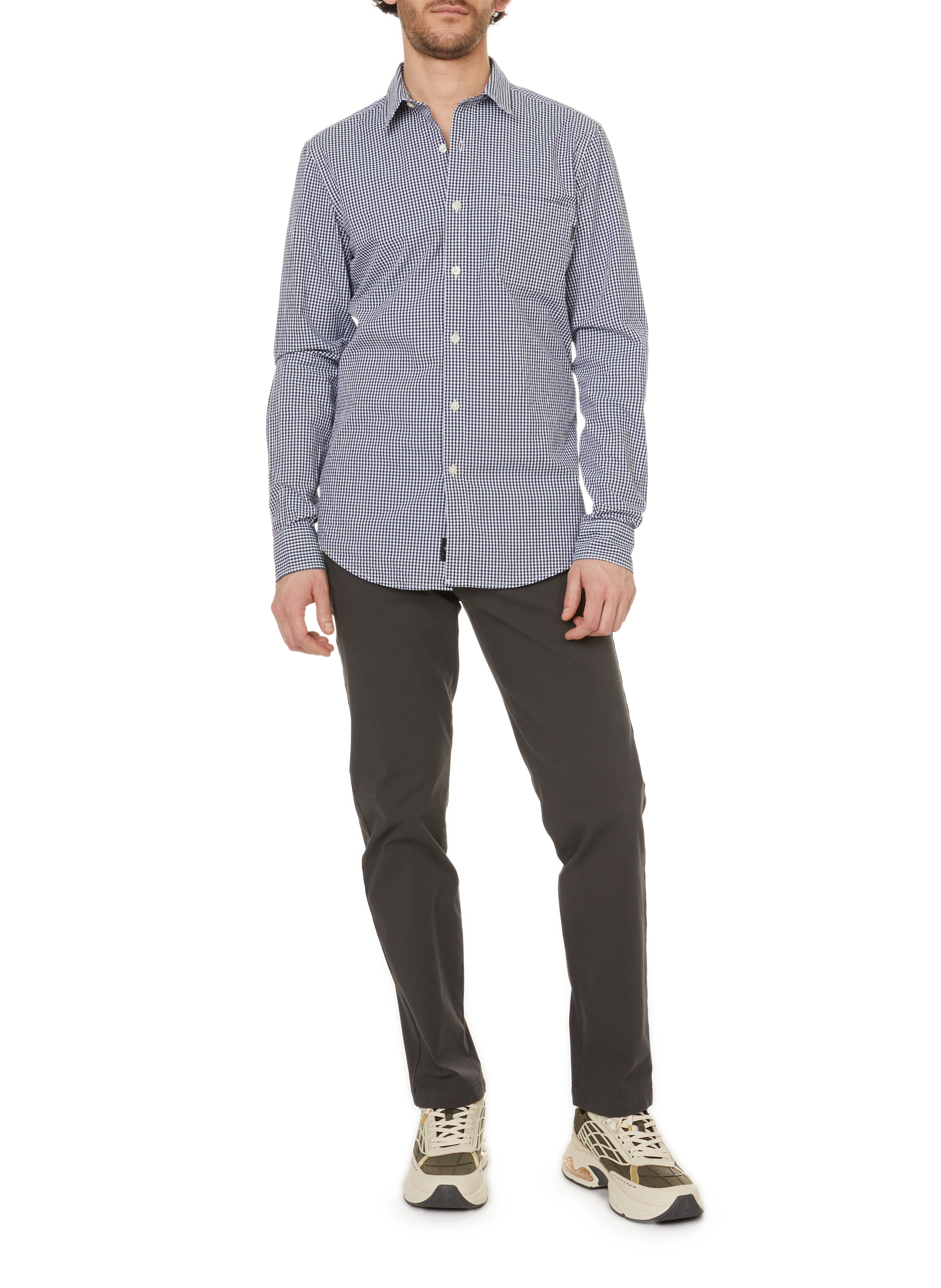 Striped cotton shirt DOCKERS Blue