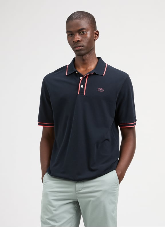Short sleeve cotton polo shirt Pink by EDEN PARK EDEN PARK Short sleeve cotton polo shirt Pink