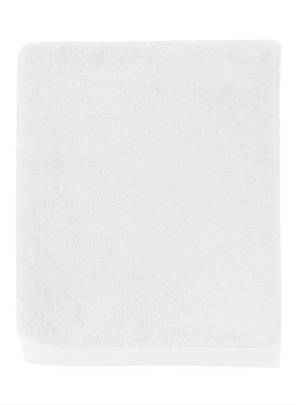 Serviette de bain unie en coton peigné biologique, essentiel Blanc by ALEXANDRE TURPAULT ALEXANDRE TURPAULT Serviette de bain unie en coton peigné biologique, essentiel Blanc