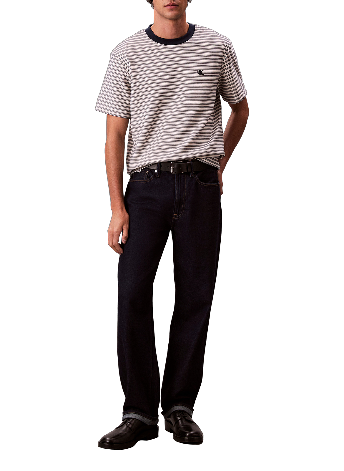 Striped T-shirt CALVIN KLEIN Beige