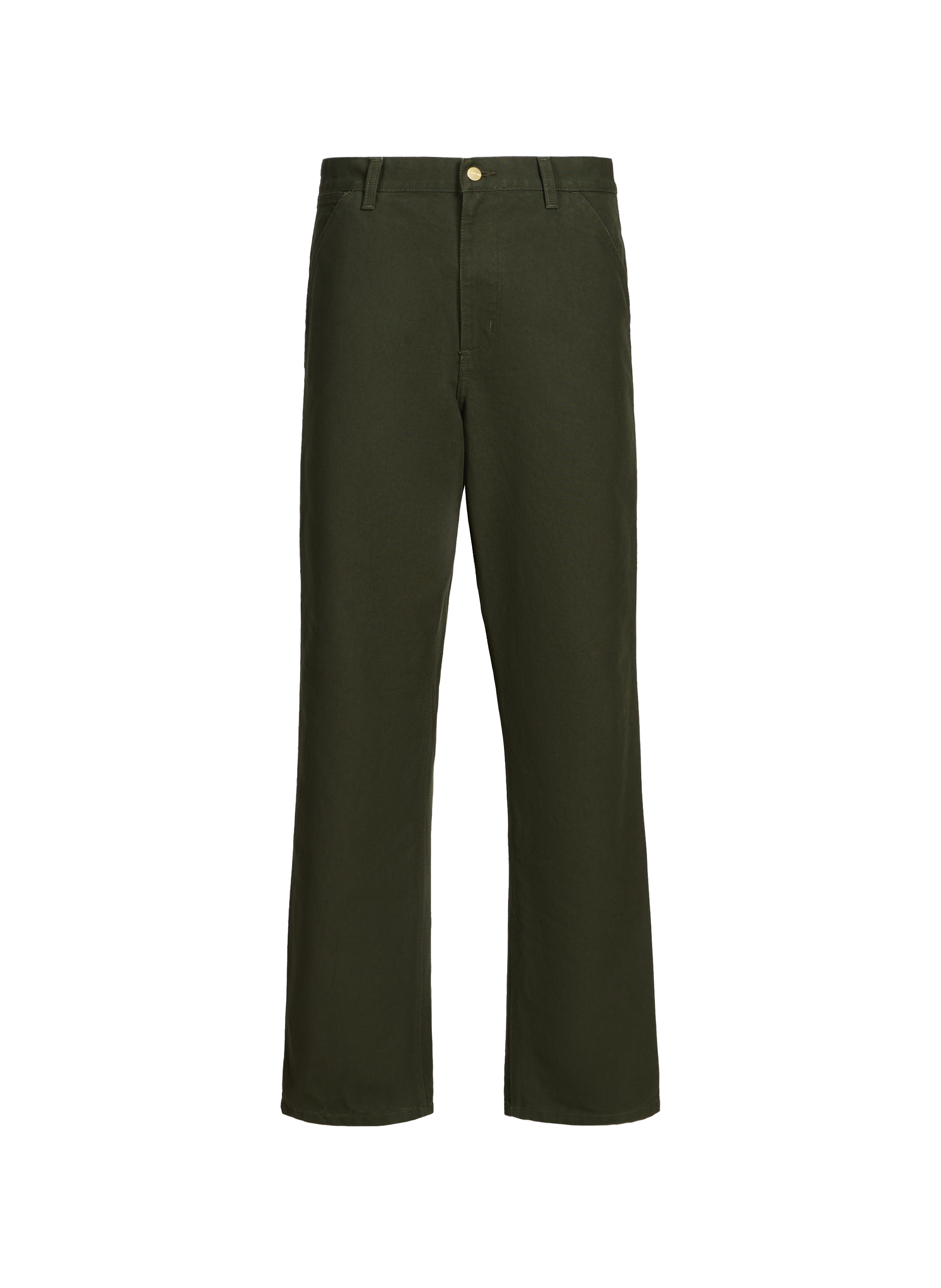 Straight cotton trousers CARHARTT WIP Green
