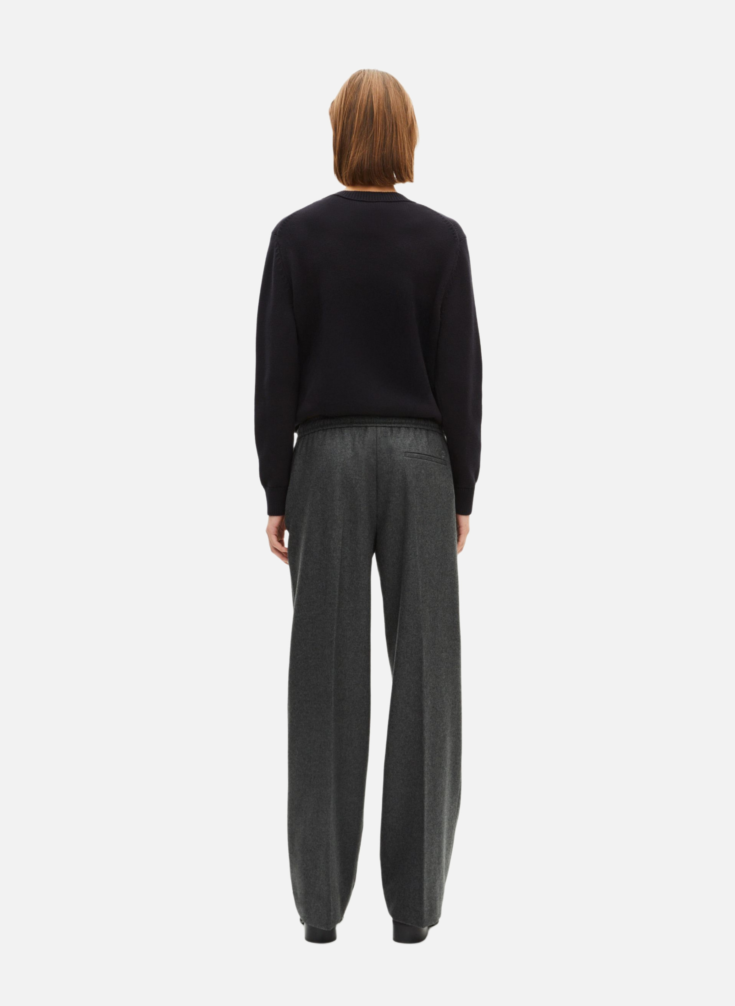 Pantalon large en flanelle THE KOOPLES Gris