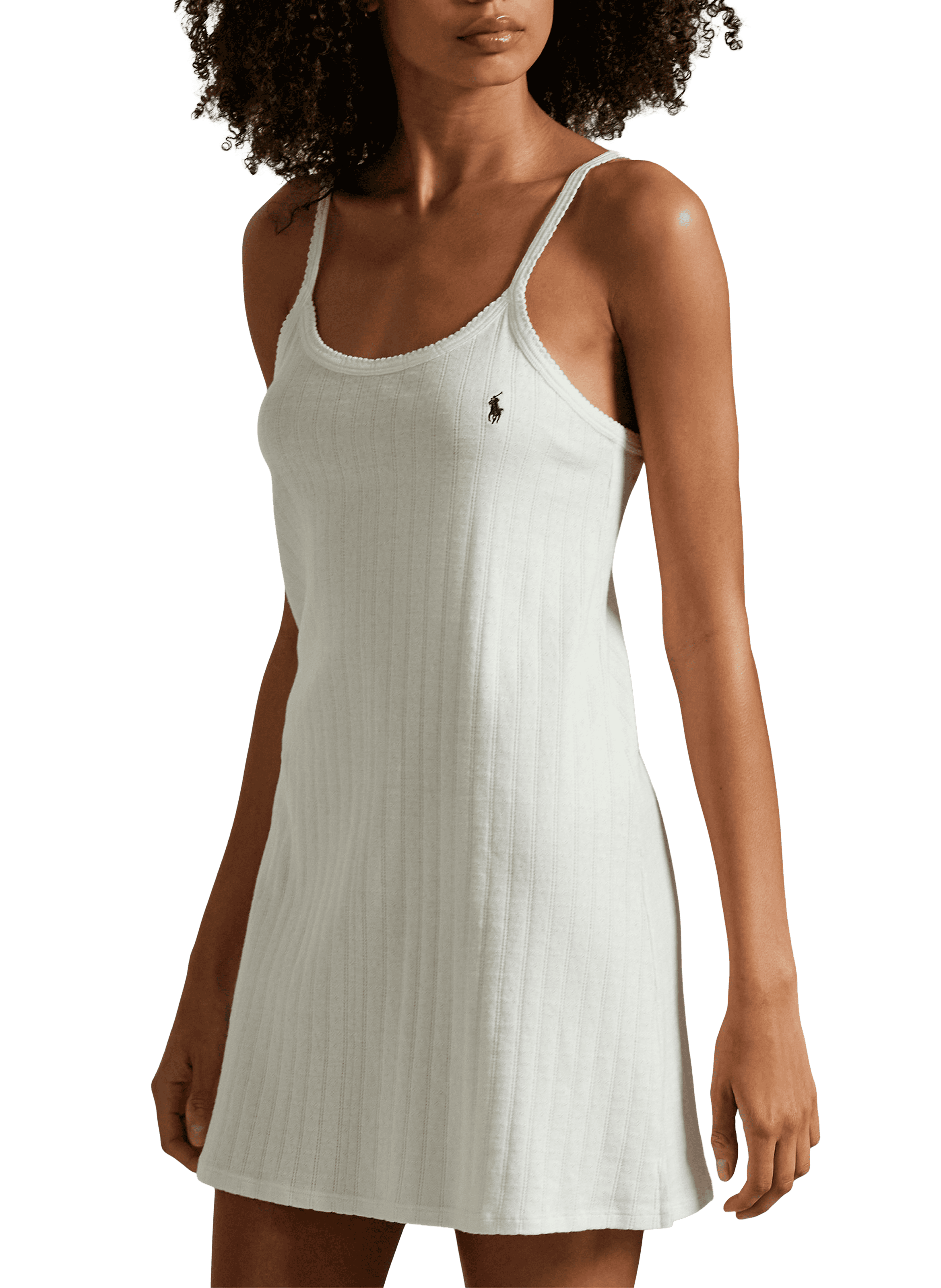 POLO RALPH LAUREN Pointelle knit nightgown Beige